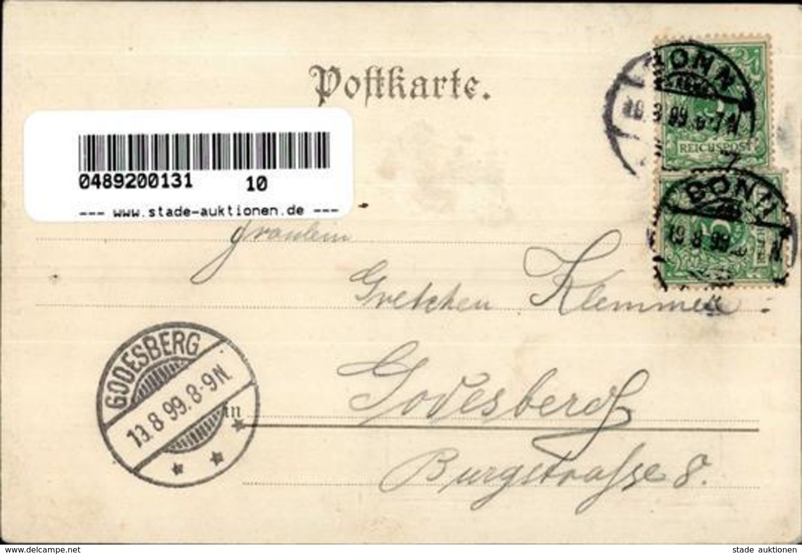 Seide Gewebt Kinder Telefon  Künstlerkarte 1899 I-II Soie - Otros & Sin Clasificación