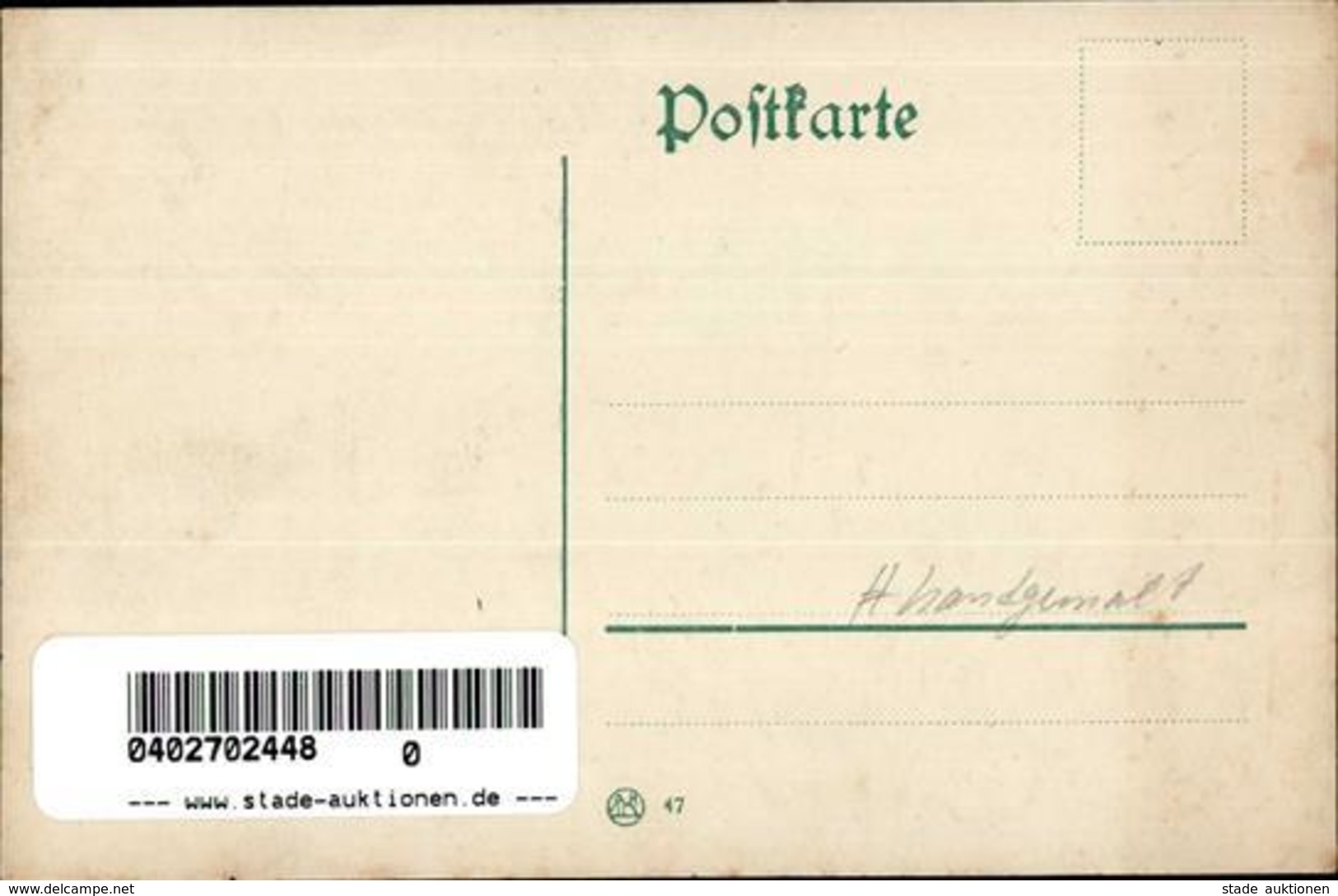 Handgemalt Postkutsche Pegasos Künstlerkarte I-II Peint à La Main - Ohne Zuordnung