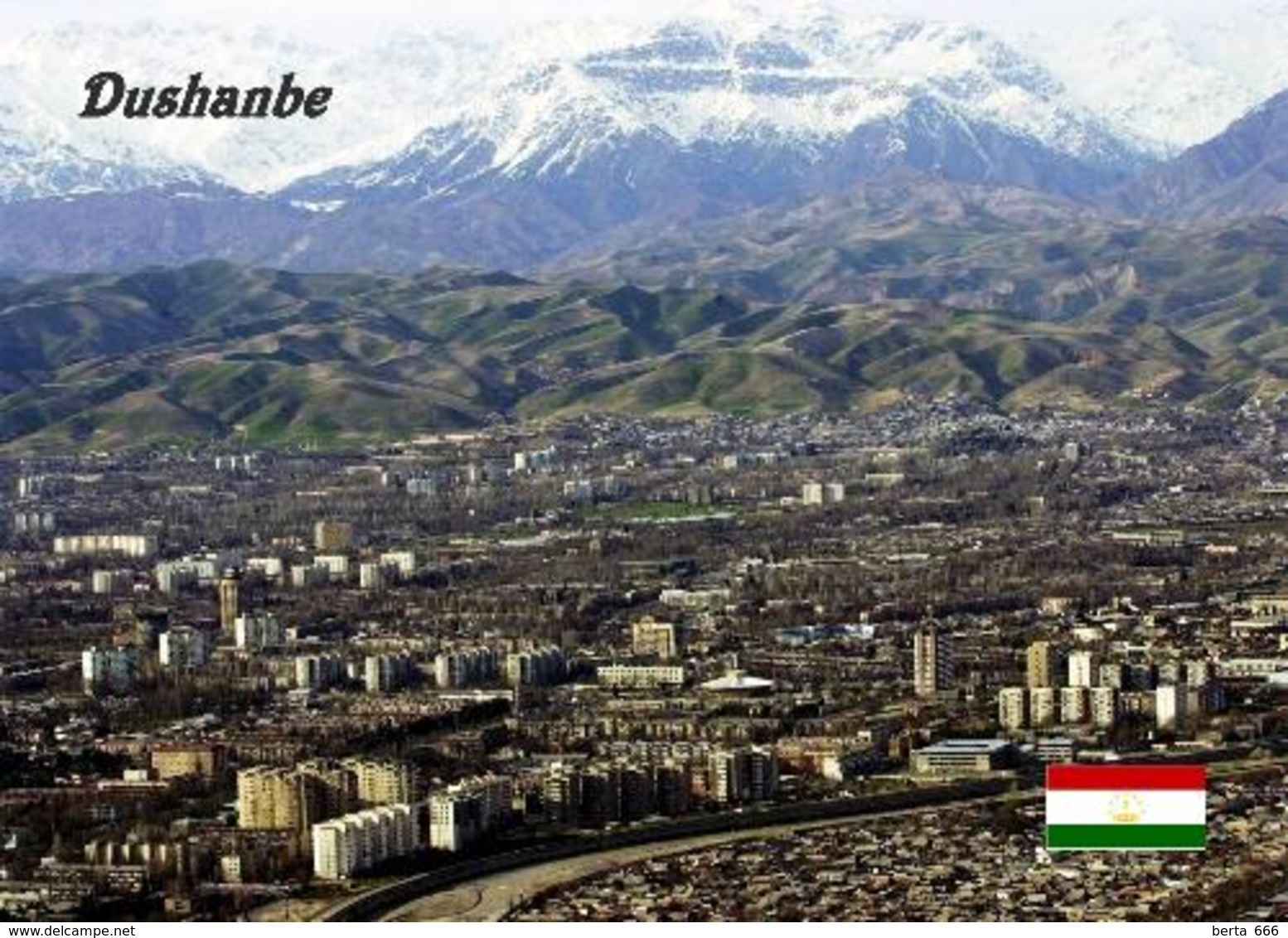 Tajikistan Dushanbe Aerial View New Postcard Tadschikistan AK - Tadschikistan