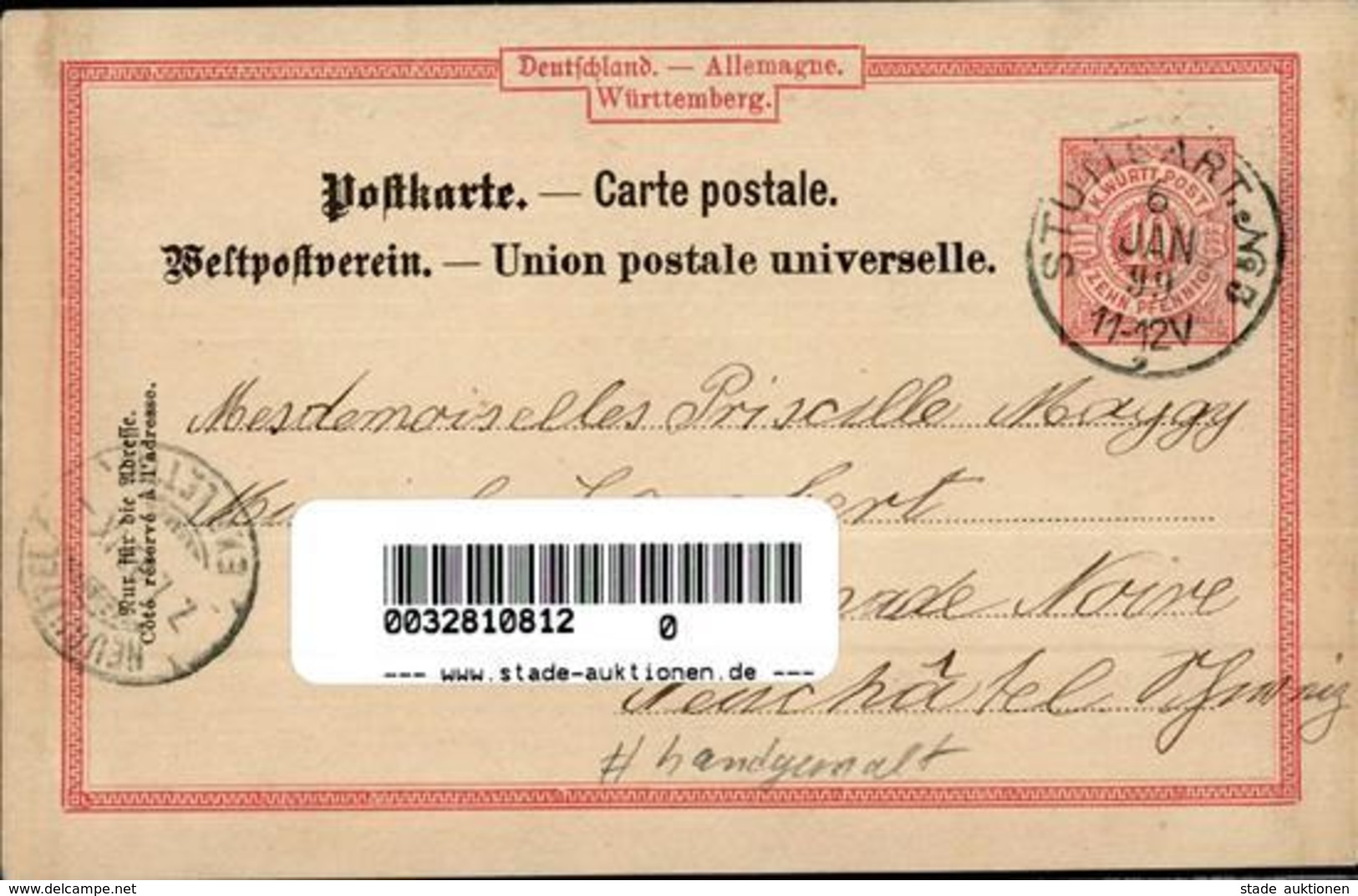 Handgemalt Sign. Lambert, Andi  Künstlerkarte 1899 I-II Peint à La Main - Ohne Zuordnung