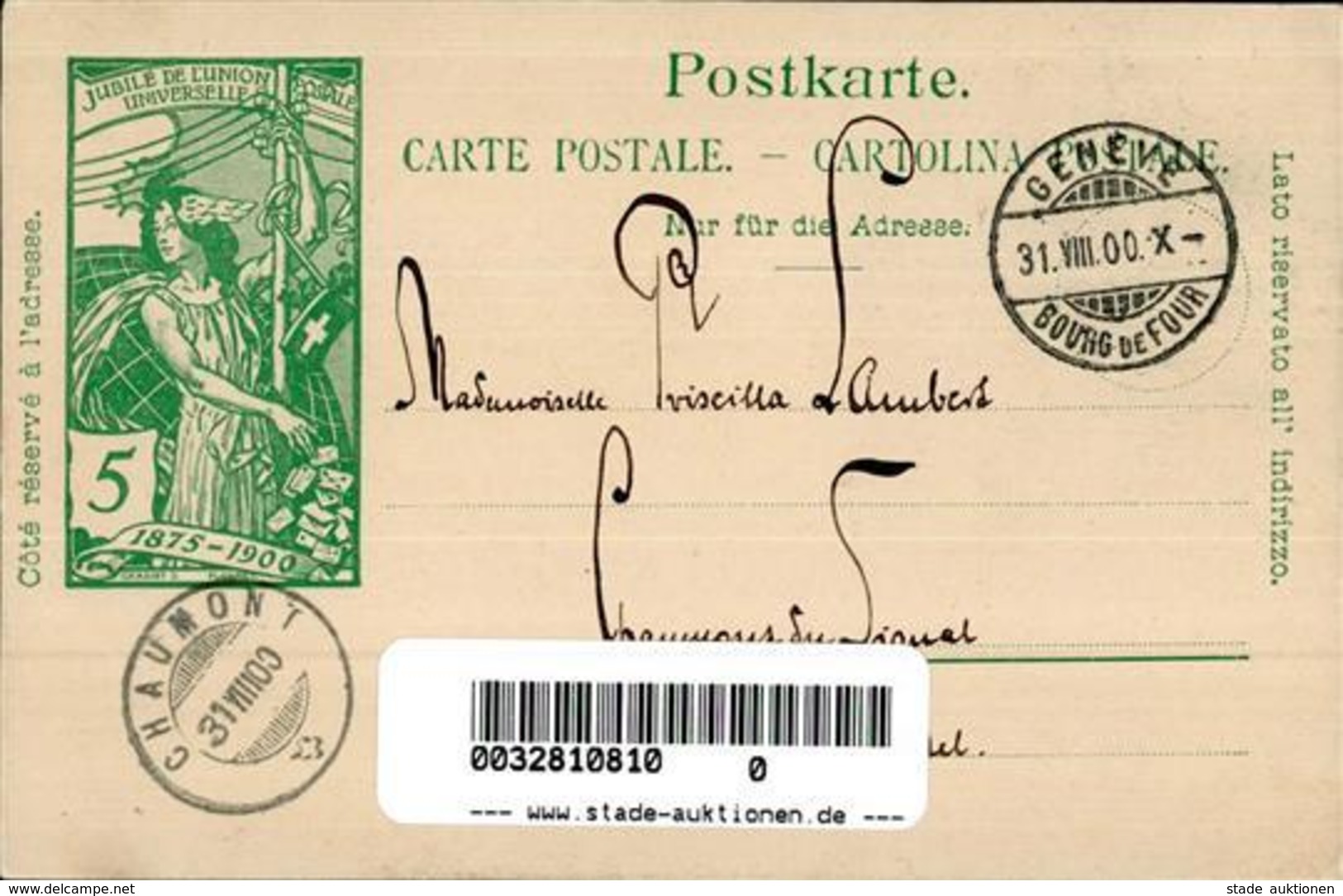 Handgemalt Sign. Lambert, Andi  Künstlerkarte 1900 I-II Peint à La Main - Ohne Zuordnung