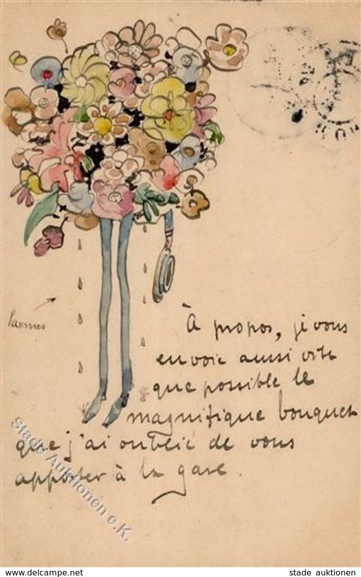 Handgemalt Sign. Lambert, Andi  Künstlerkarte 1904 I-II Peint à La Main - Ohne Zuordnung