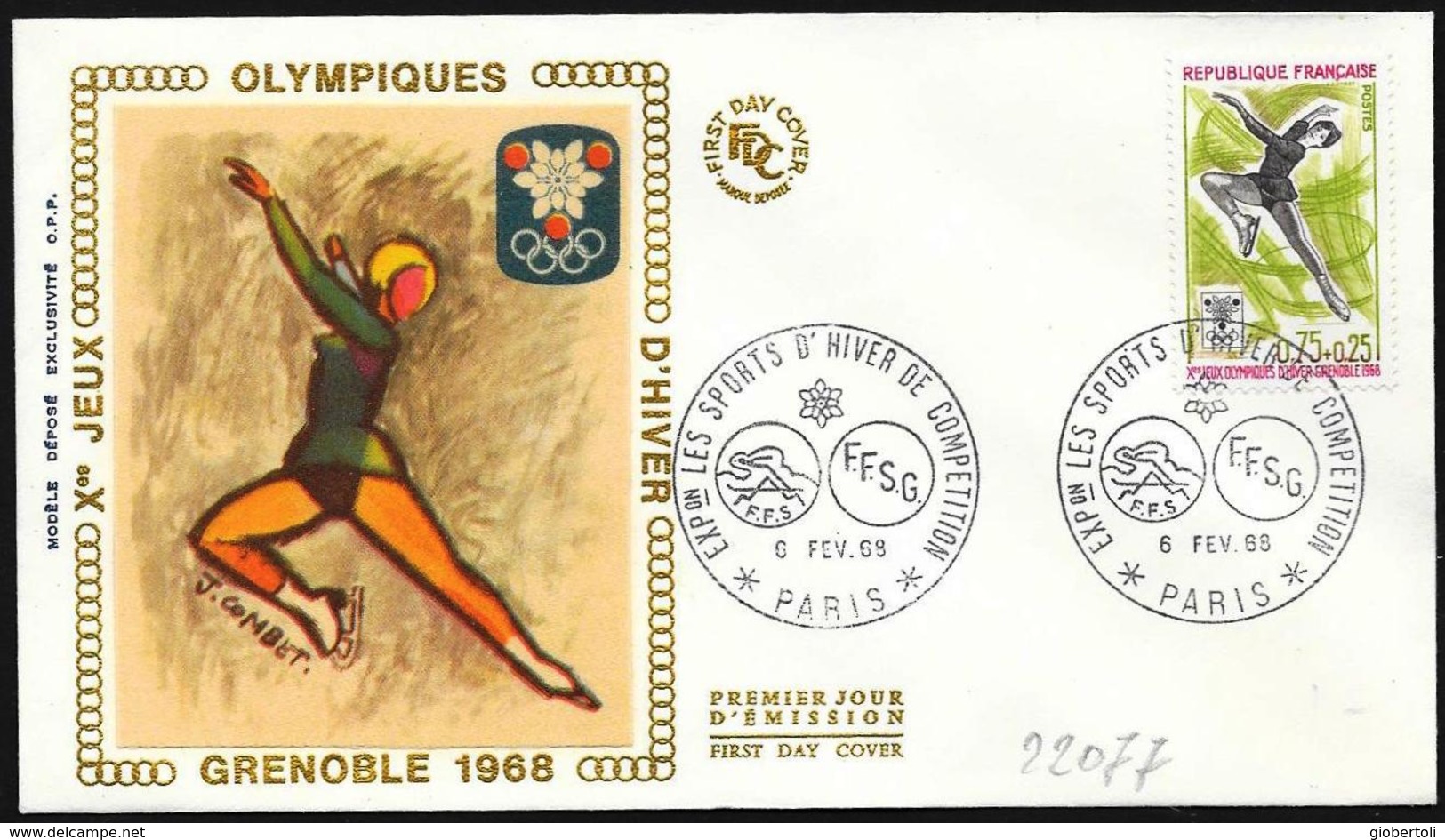 Francia/France: Pattinaggio, Skating, Patinage - Inverno1968: Grenoble