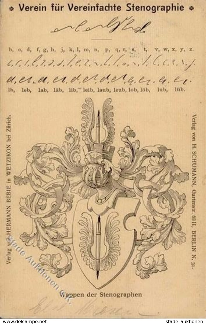 Stenographie Verein Für Vereinfachte Stenographie 1910 I-II - Non Classés