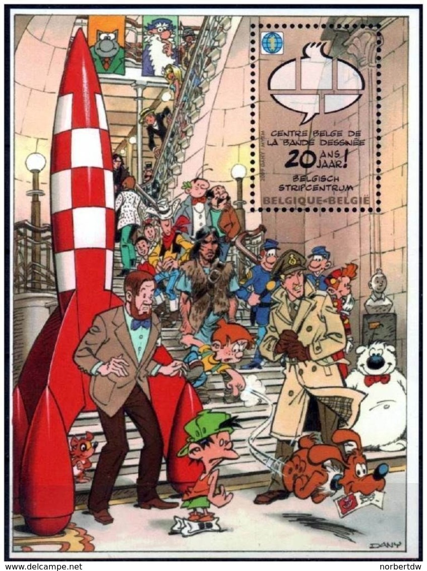 Belgien**COMICS MUSEUM-TINTIN RAKETE-BLOCK-SPIROU-LUCKY LUKE-2009-cartoons - Disney