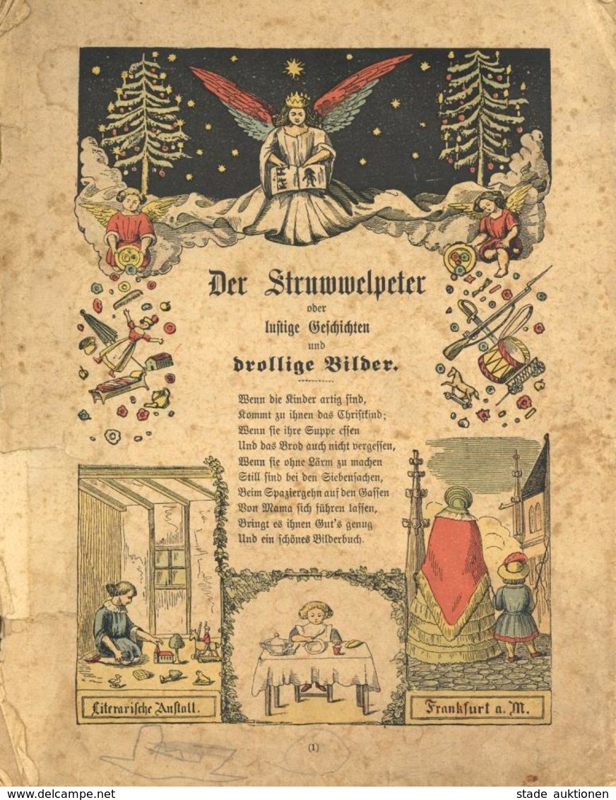 Kinderbuch Der Struwelpeter Jubiläumsblatt Zur Hundertsten Auflage Hoffmann, Heinrich Literarische Anstalt Frankfurt 21  - Giochi, Giocattoli