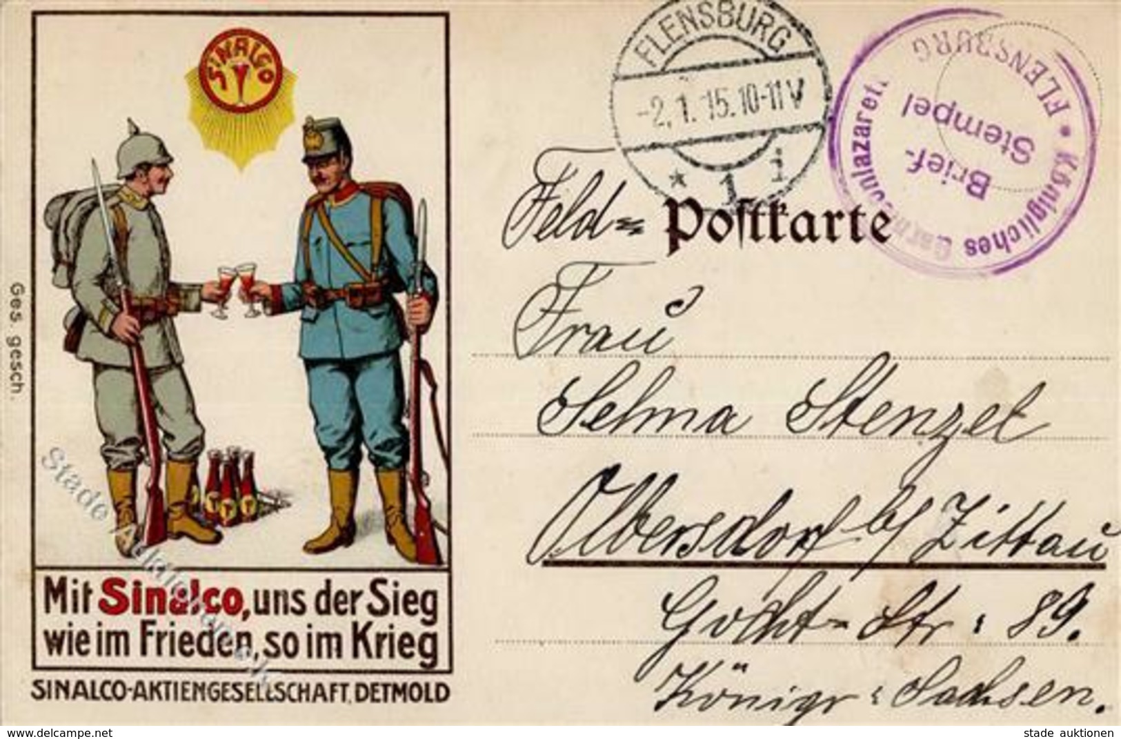 DETMOLD - SINALCO Im Krieg I - Advertising