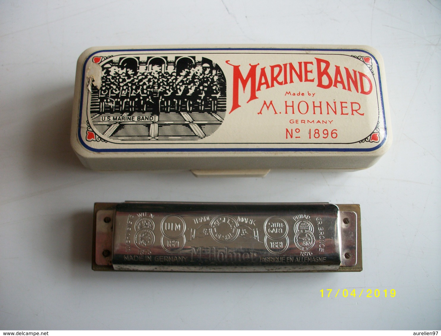 Harmonica N°1896 M.HOHNER MARINE BAND 10 Trous TBE - Instruments De Musique