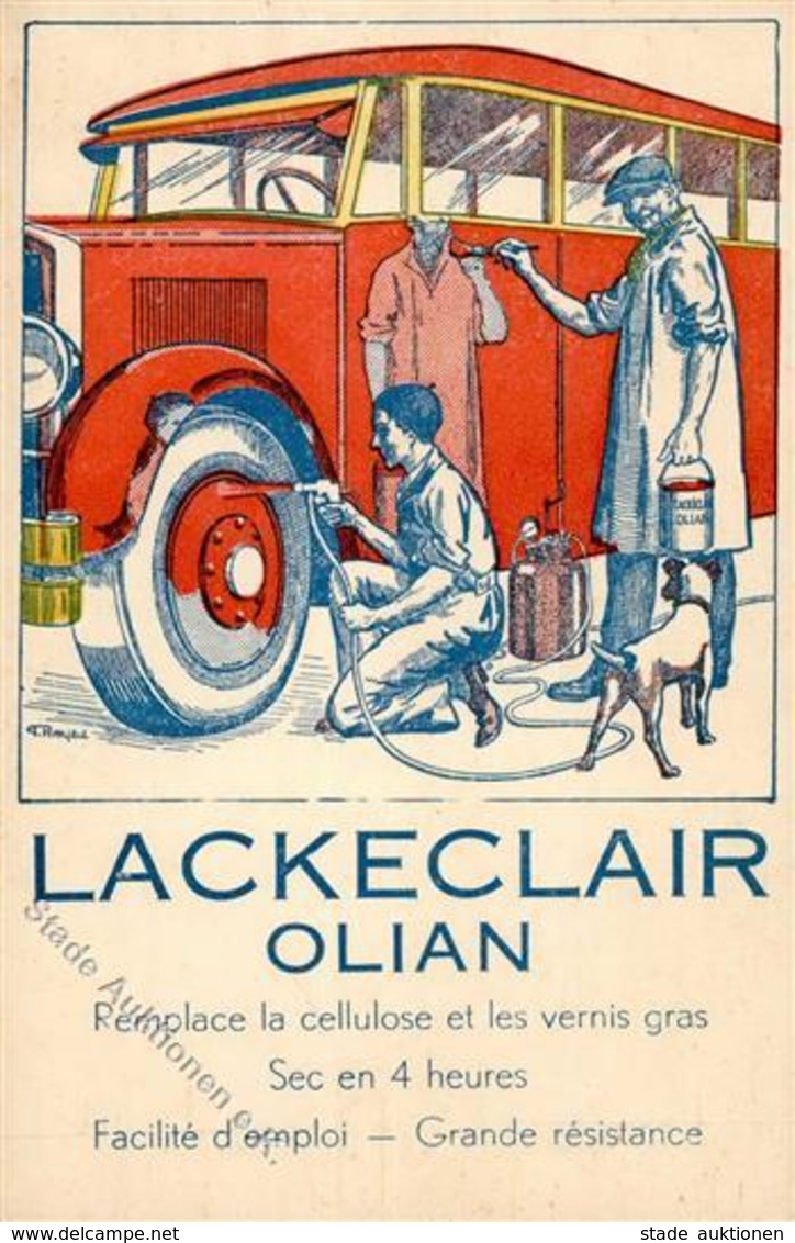 Werbung Auto Lackeclair Olian Bruxelles I-II Publicite - Werbepostkarten