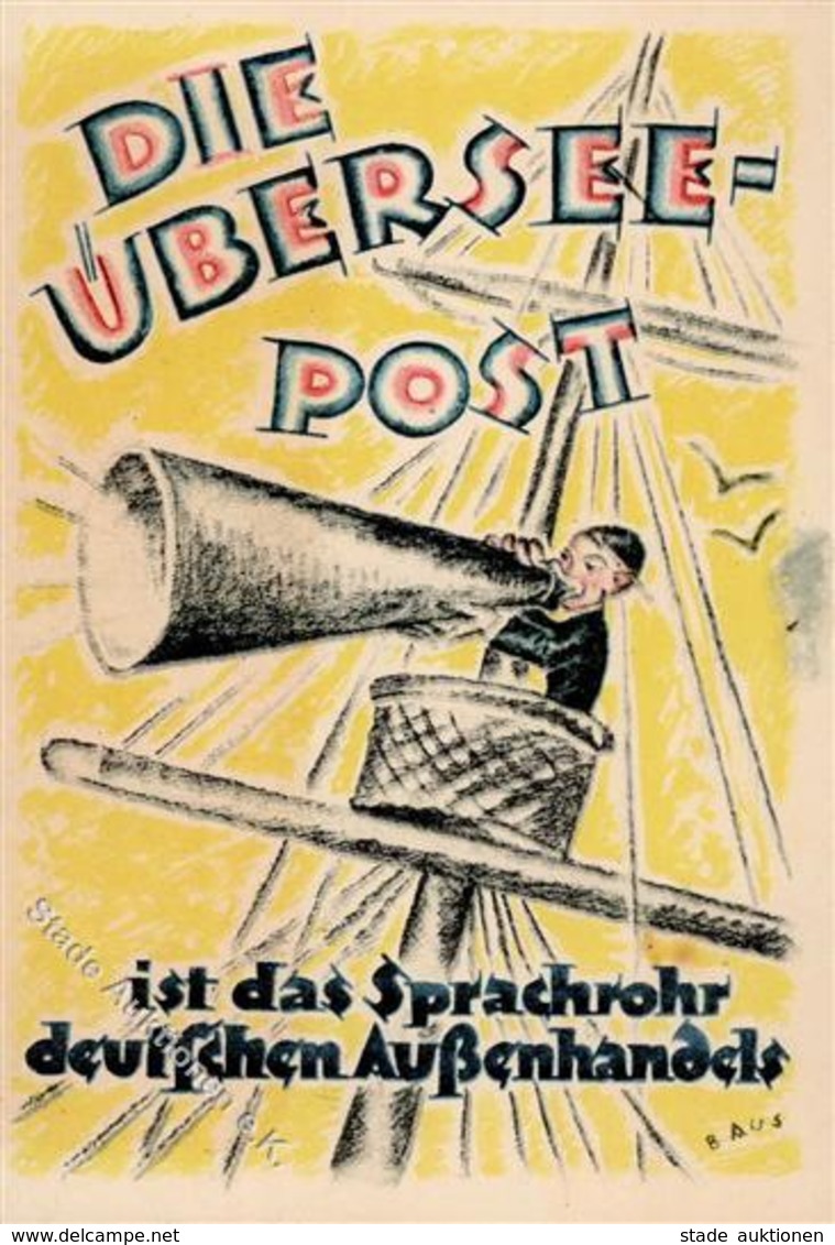 Werbung Druckerzeugnis Leipzig (O7000) Die Überseepost I-II Publicite - Werbepostkarten