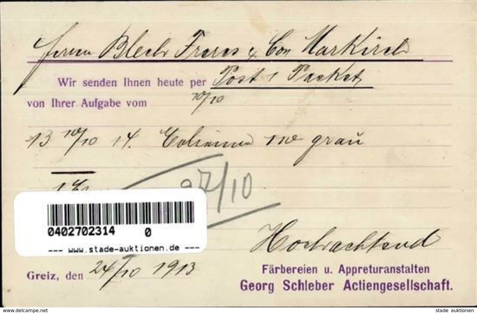 Werbung Greiz (O6600) Schleber's Polar Weiß Zeppelin Nordpol Eisbären Werbe AK 1913 I-II Dirigeable Publicite - Werbepostkarten