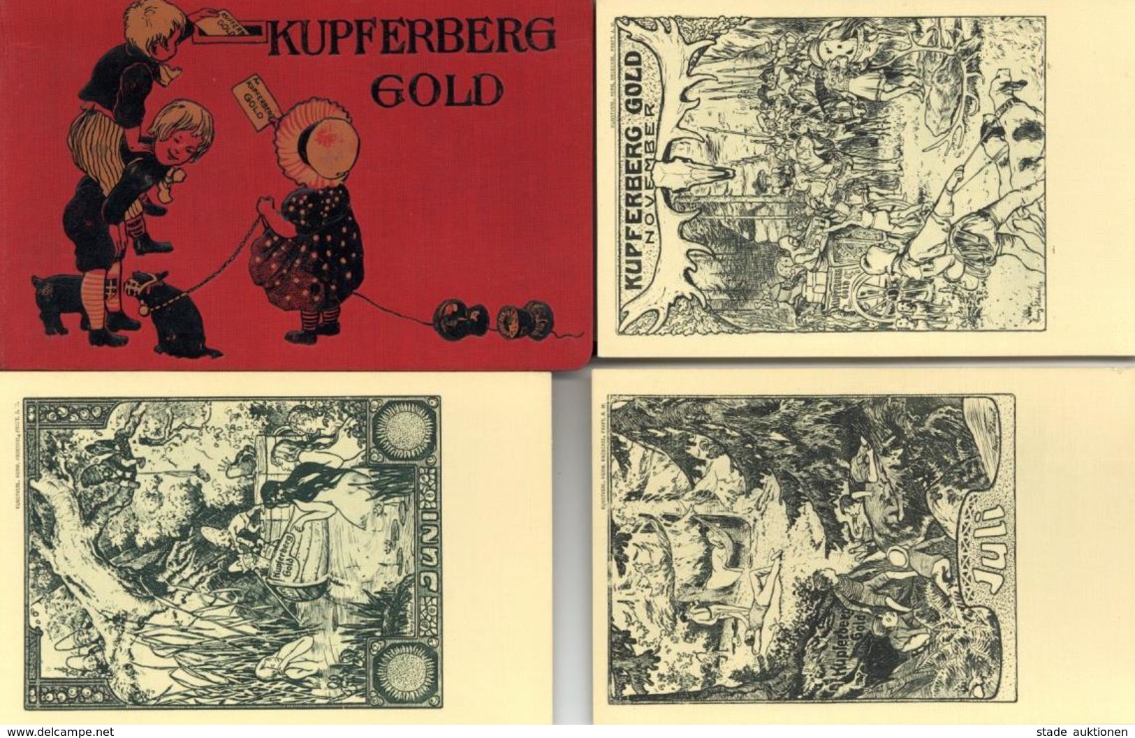 Werbung KUPFERBERG GOLD 12 Monate Mit Orign. Schutzumschlag R! Publicite - Werbepostkarten
