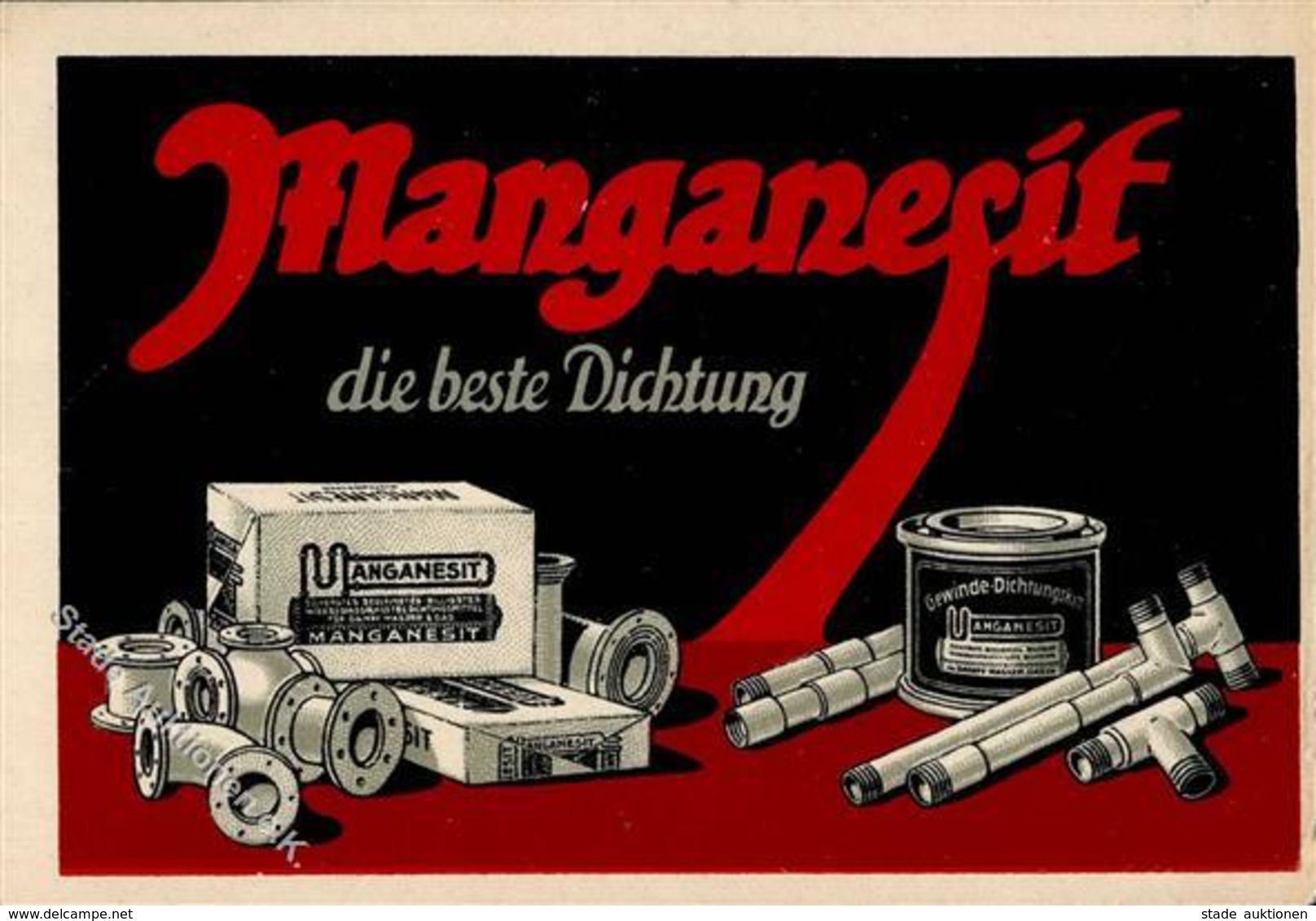 Werbung Manganesit Dichtungskitt Werbe AK I-II Publicite - Advertising