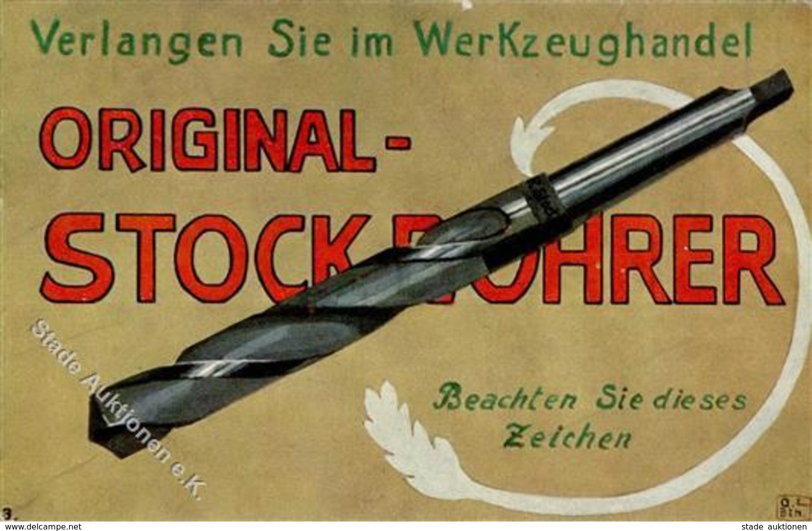 Werbung Marienfelde (1000) Spiralbohrer R, Stock & Co.  Werbe AK I-II Publicite - Werbepostkarten