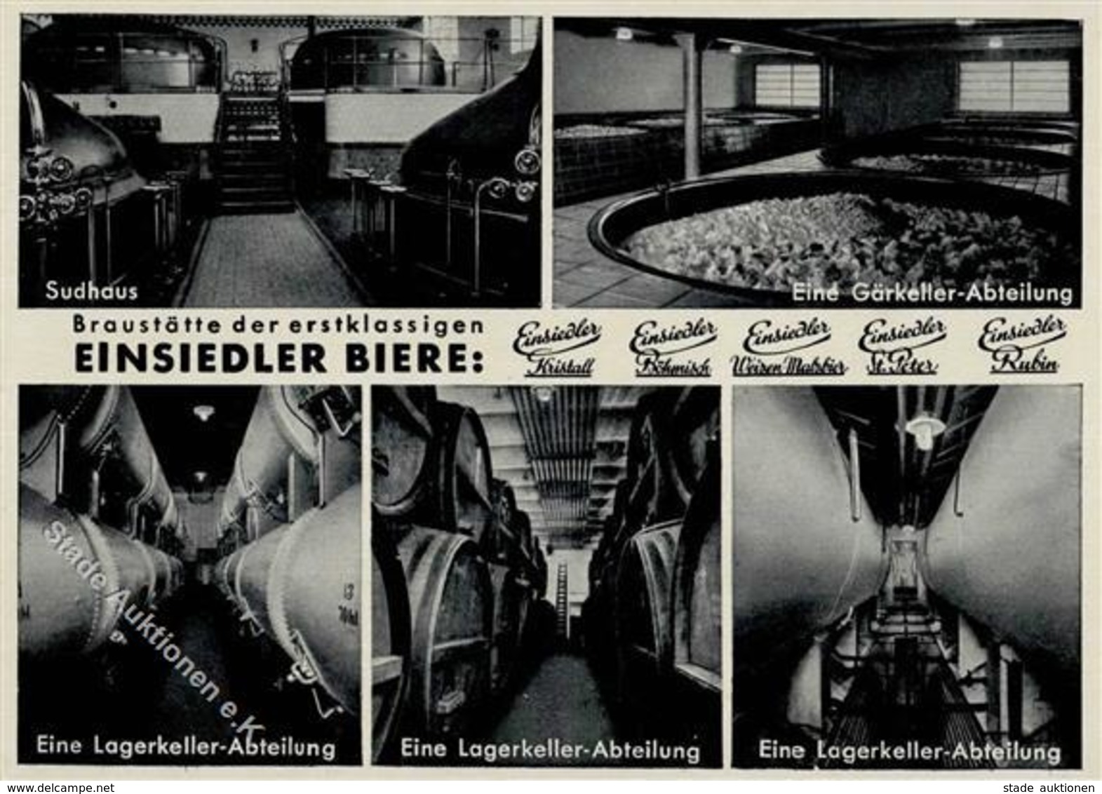 BIER - EINSIEDLER-BIERE I - Reclame