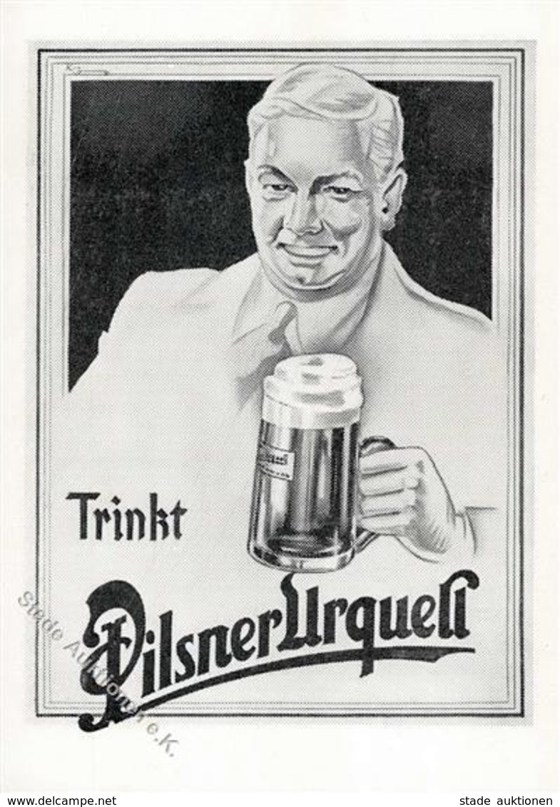 Bier Pilsener Urquell Werbe AK I-II Bière - Advertising