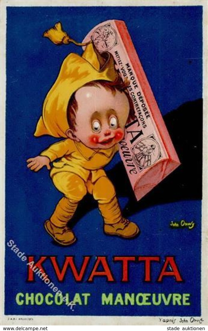 Schokolade Belgien Kwatta I-II - Werbepostkarten