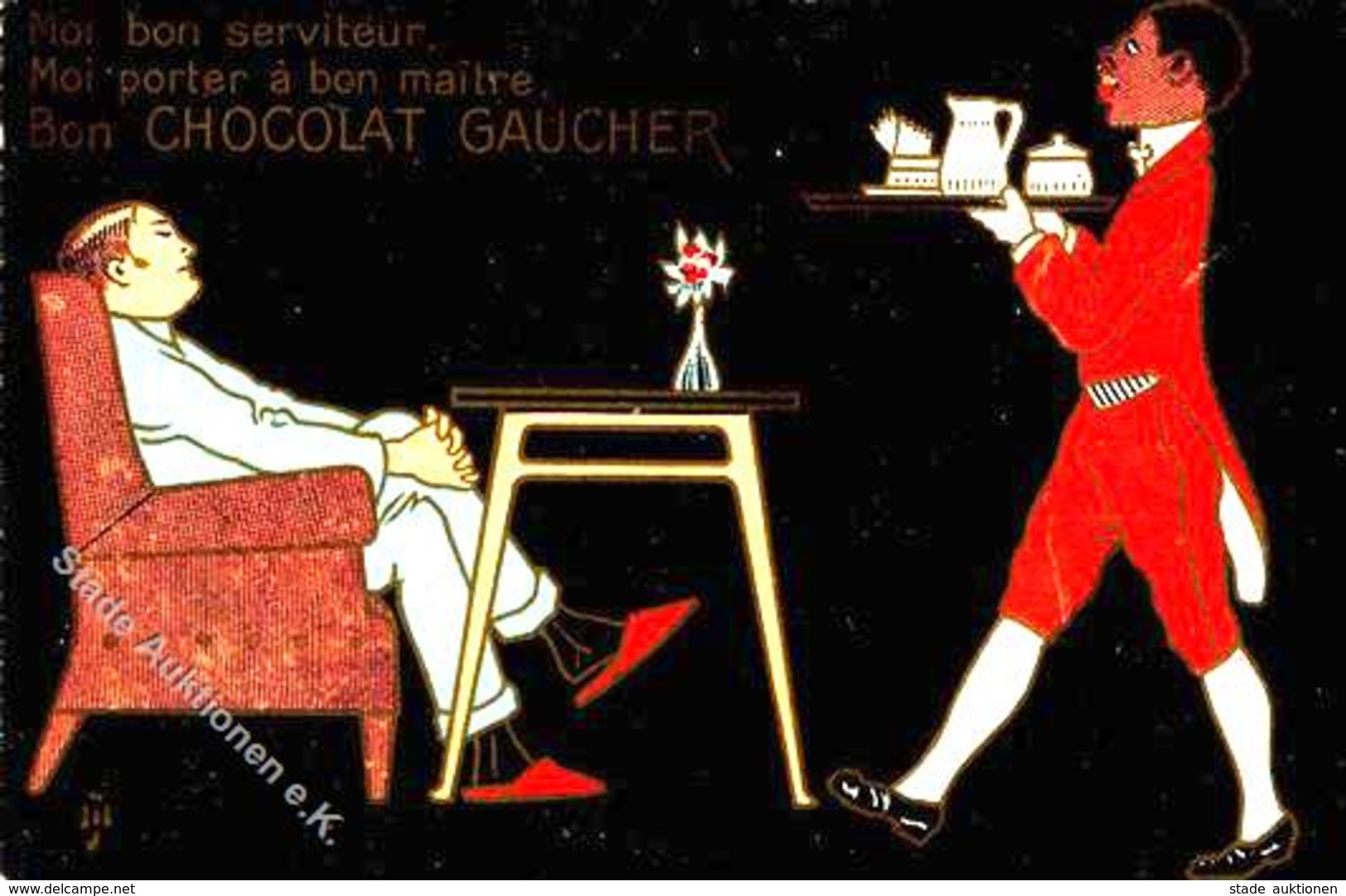 Schokolade Chocolat Gaucher Werbe AK I-II - Advertising