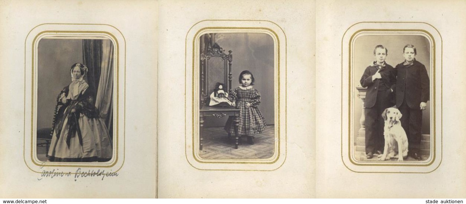 CDV Altes Album Mit Schließe Und 40 Bilder Um 1890 I-II - Sonstige & Ohne Zuordnung