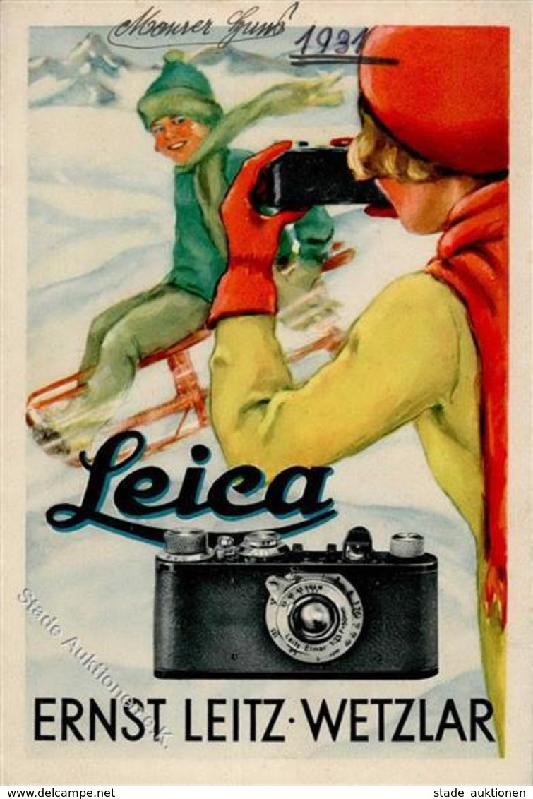 Fotoapparat Wetzlar (6330) Leica Ernst Leitz Faltblatt I-II Caméra - Autres & Non Classés