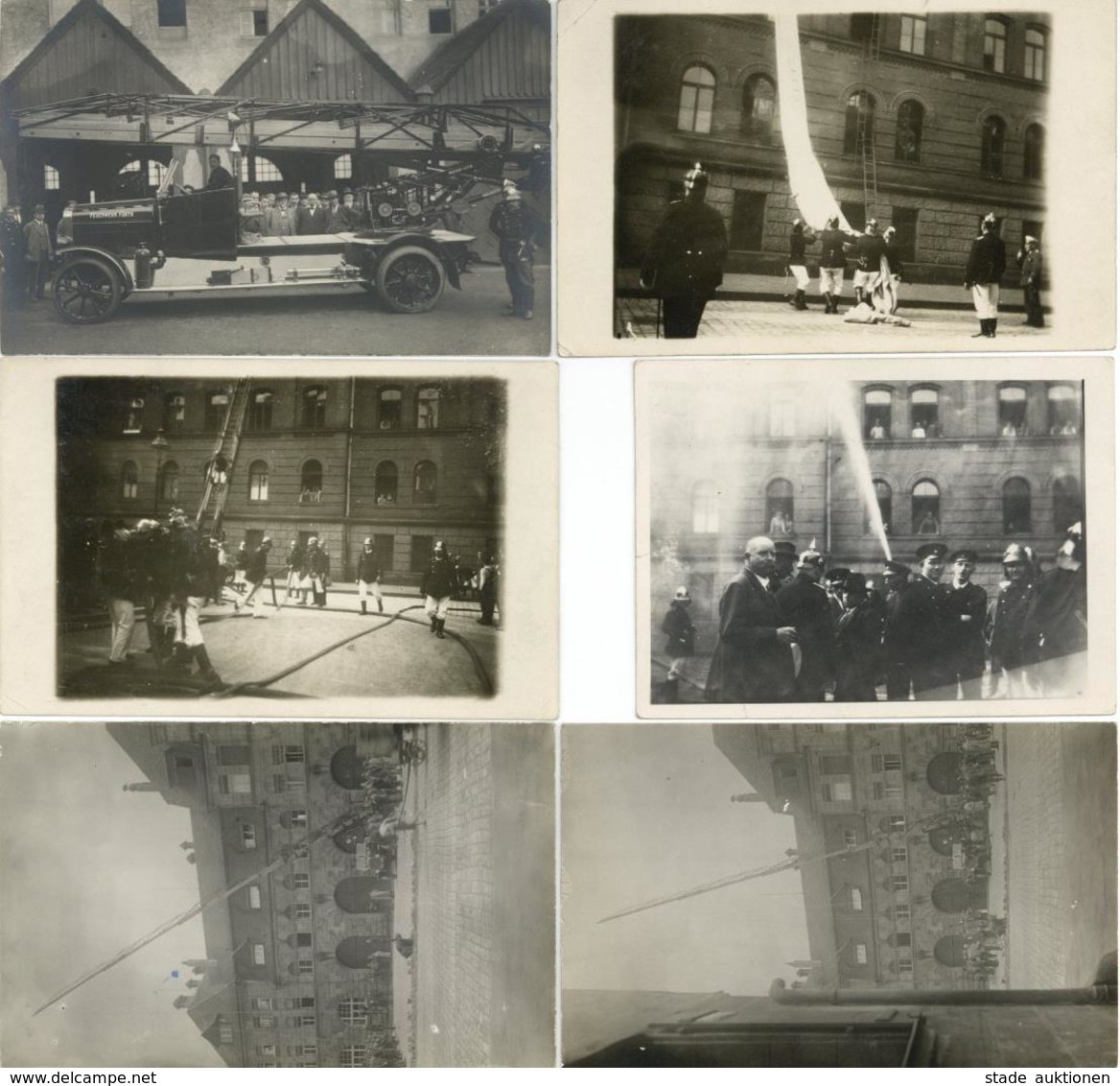 Feuerwehr Fürth (8510) Lot Mit 5 Foto-Karten U. 1 Foto I-II Pompiers - Feuerwehr