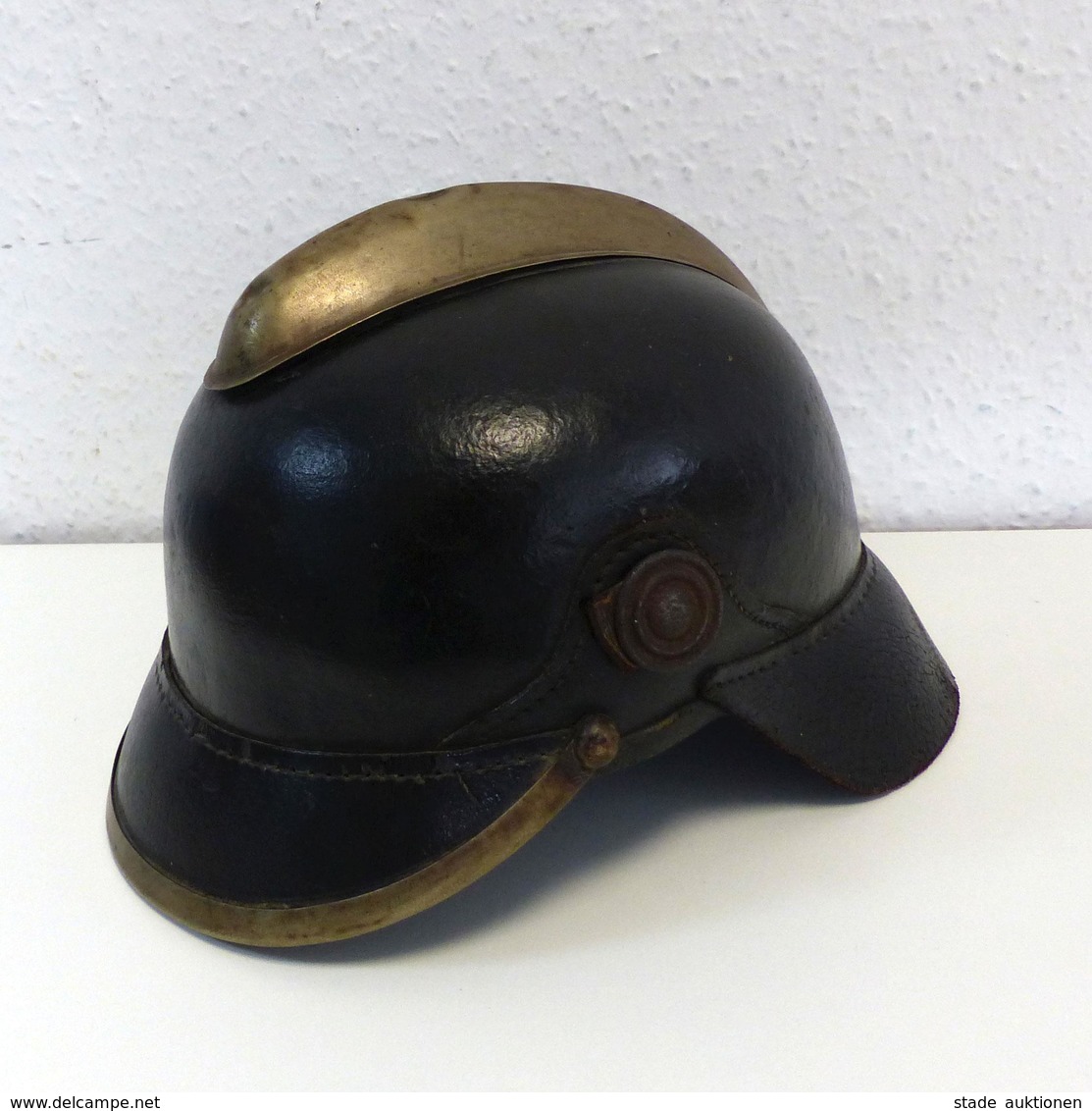 Feuerwehr Helm Um 1900 I-II (altersbedingte Gebrauchsspuren) Pompiers - Feuerwehr