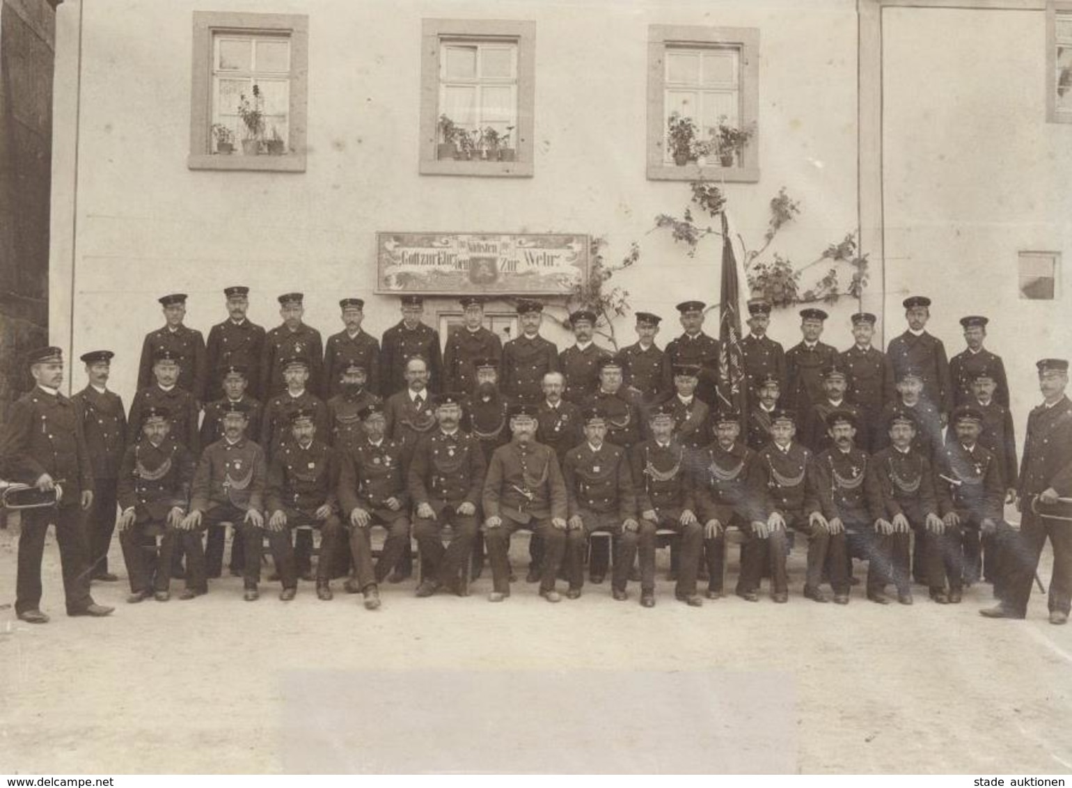 Feuerwehr Himmelstadt (8702) Freiwillige Feuerwehr 1097 Foto Auf Karton 23 X 17 Cm I-II Pompiers - Feuerwehr