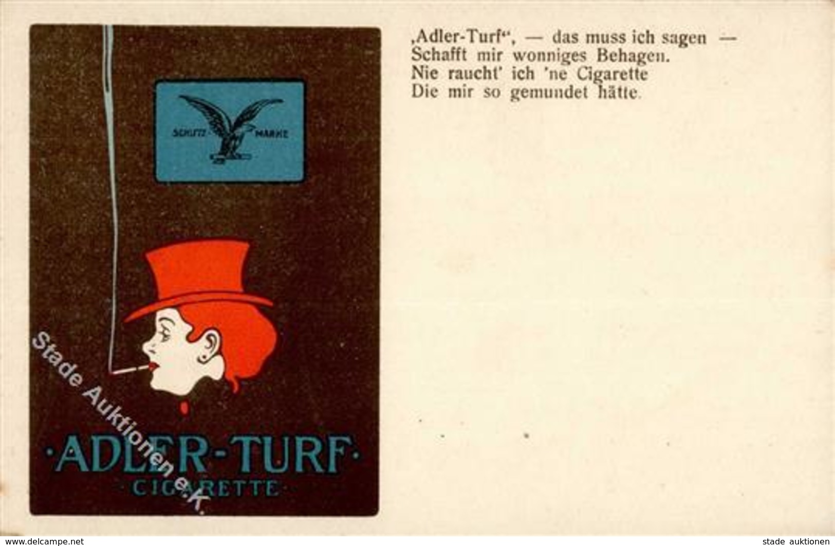 Tabakwerbung Adler Turf Zigarette  Werbe AK I-II - Other & Unclassified