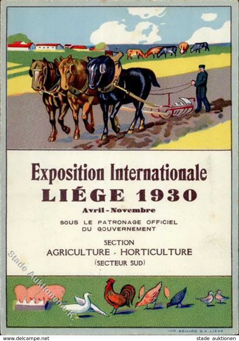 Landwirtschaft Liege Belgien Expossition Internationale I-II Paysans - Ausstellungen