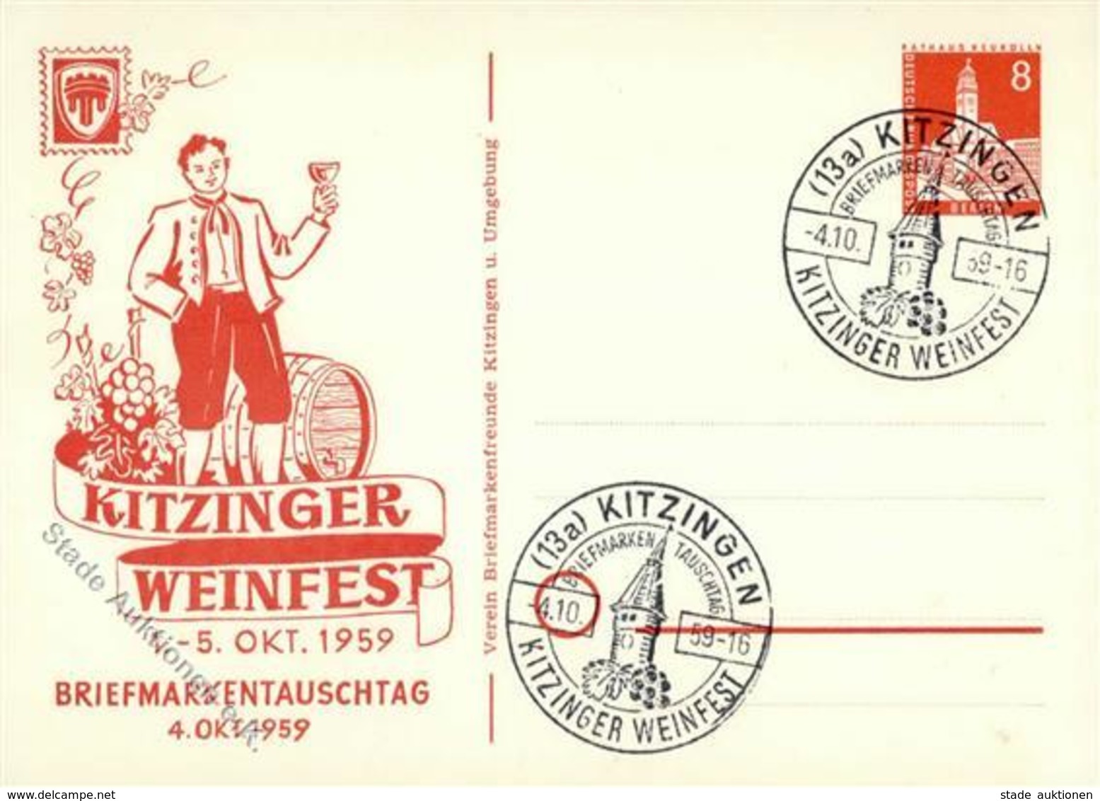 Wein Kitzingen (8710) Weinfest  I-II Vigne - Ausstellungen