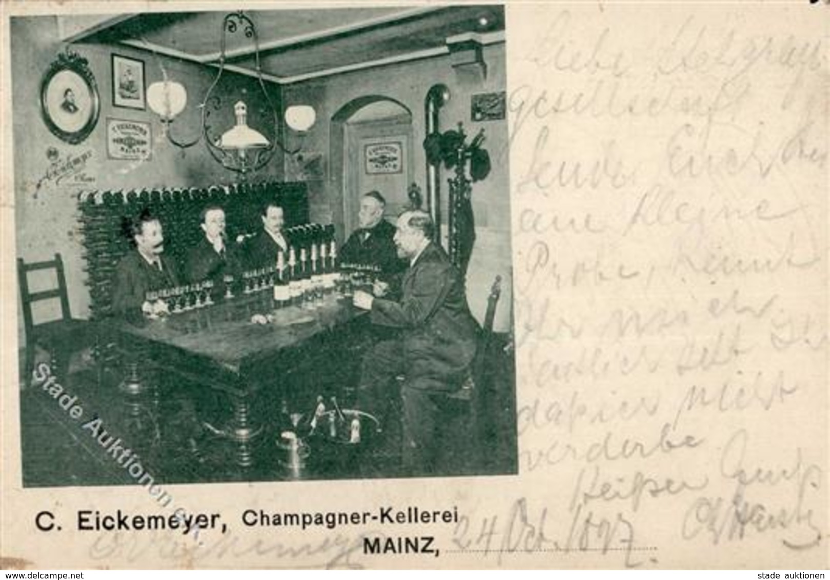 Wein Mainz (6500) Champagner Kellerei C. Eickemeyer 1897 I-II (kleiner Einriss) Vigne - Ausstellungen