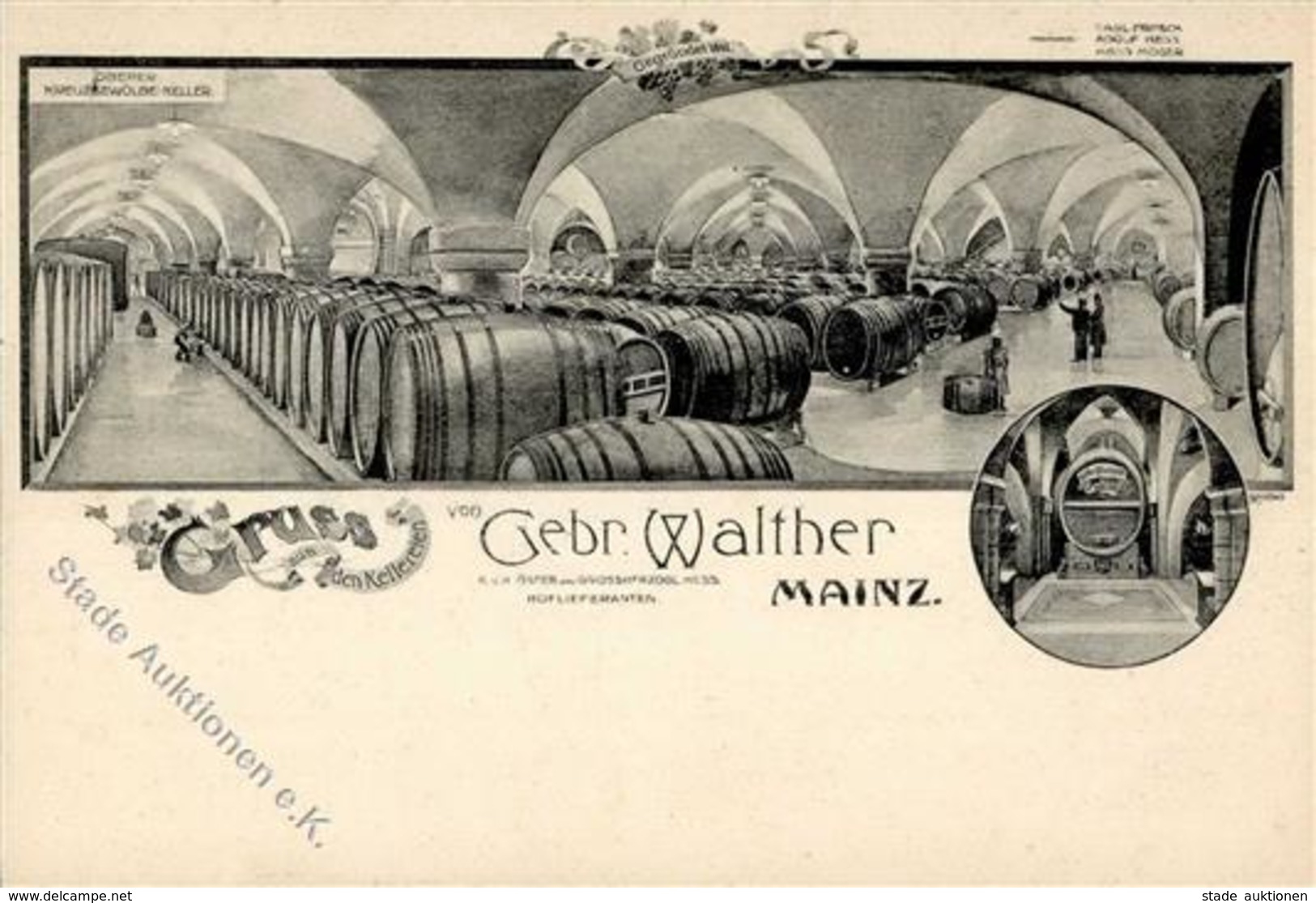 Wein Mainz (6500) Gebr. Walther I-II Vigne - Ausstellungen