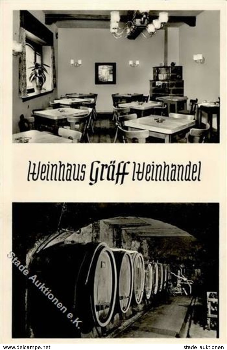 Wein Mainz (6500) Weinhaus Weinhandel Gräff Foto AK I-II Vigne - Ausstellungen