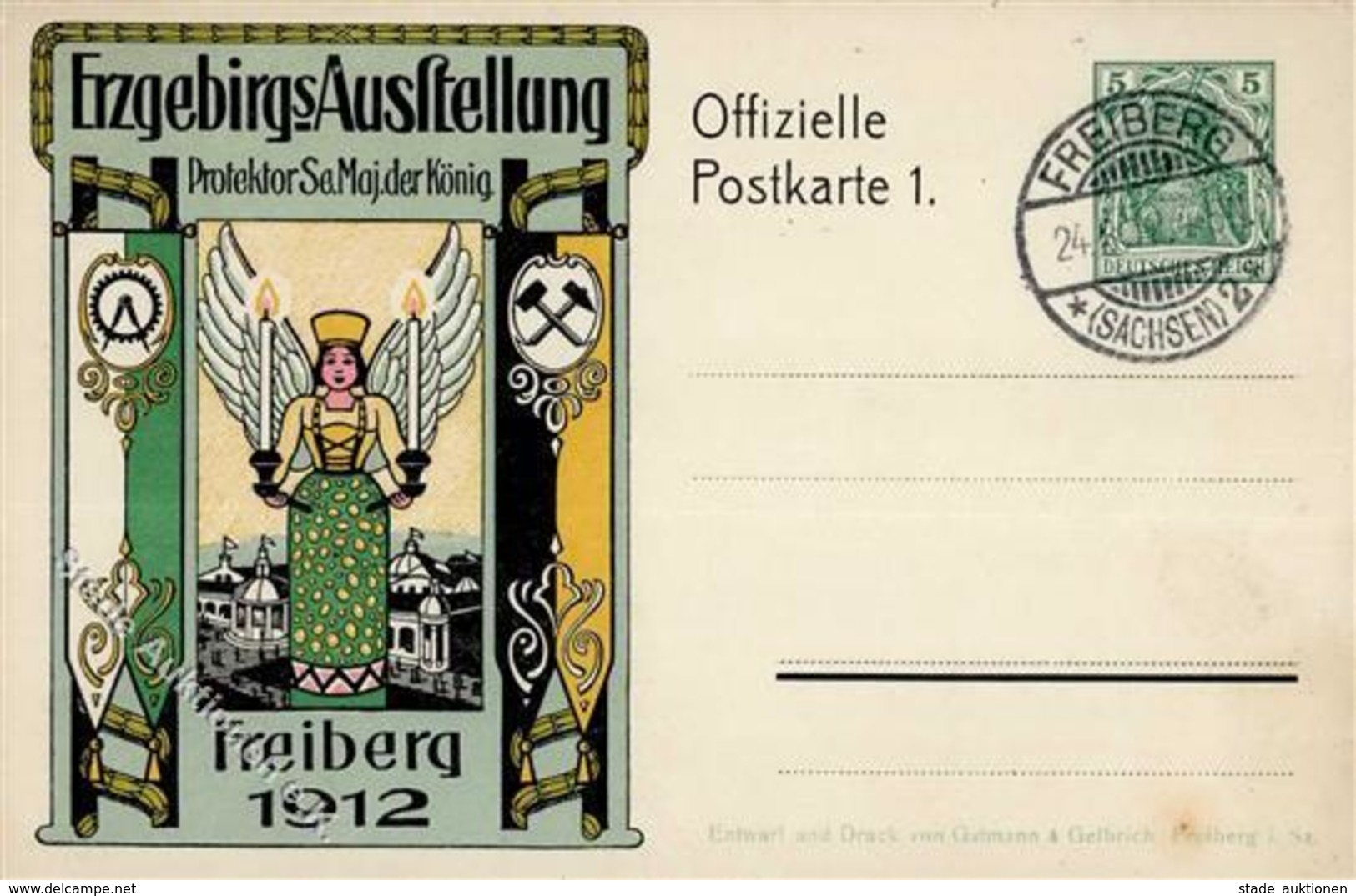 Ausstellung Freiberg (O9200) Erzgebirgs Ausstellung  1912 I-II Expo - Ausstellungen