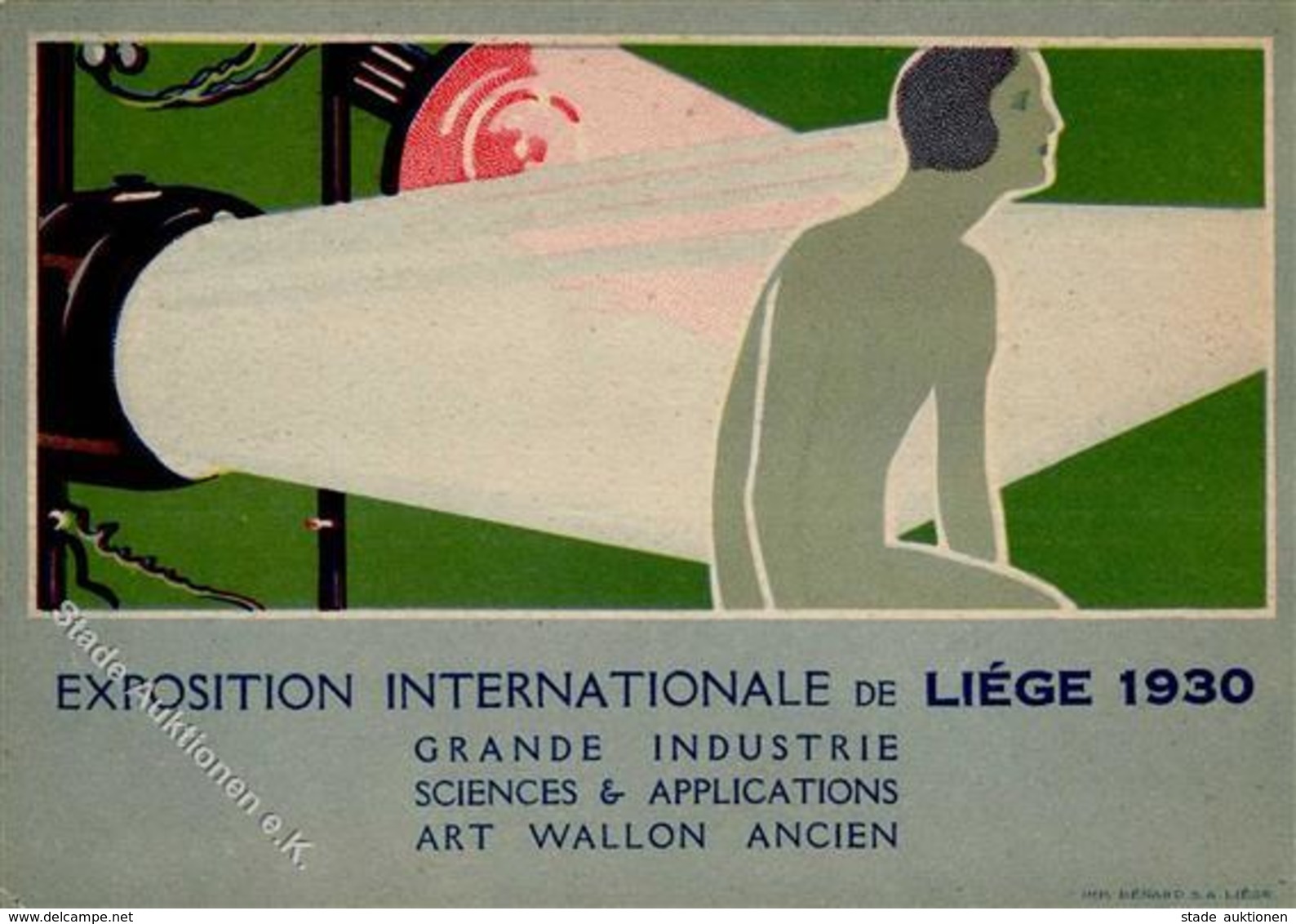 Ausstellung Liege Belgien Internationale Weltausstellung Werbe AK I-II Expo - Ausstellungen