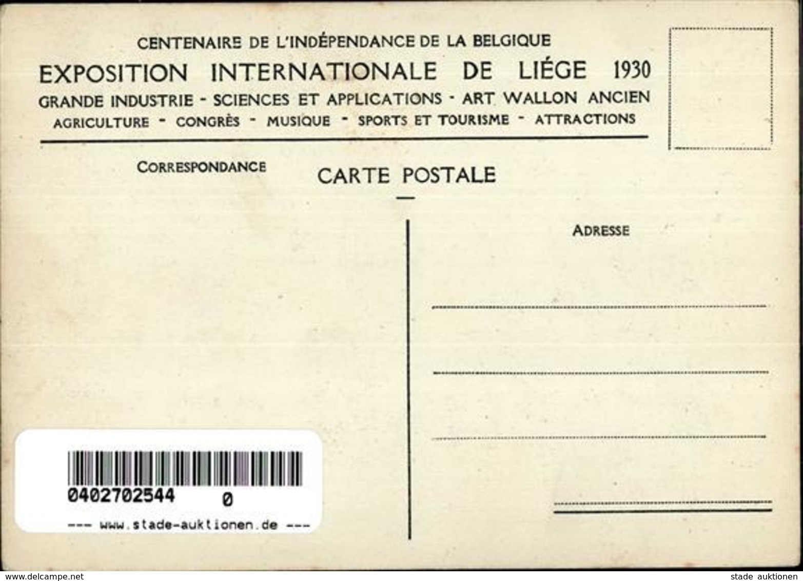 Ausstellung Palais De La France Künstlerkarte I-II Expo - Expositions
