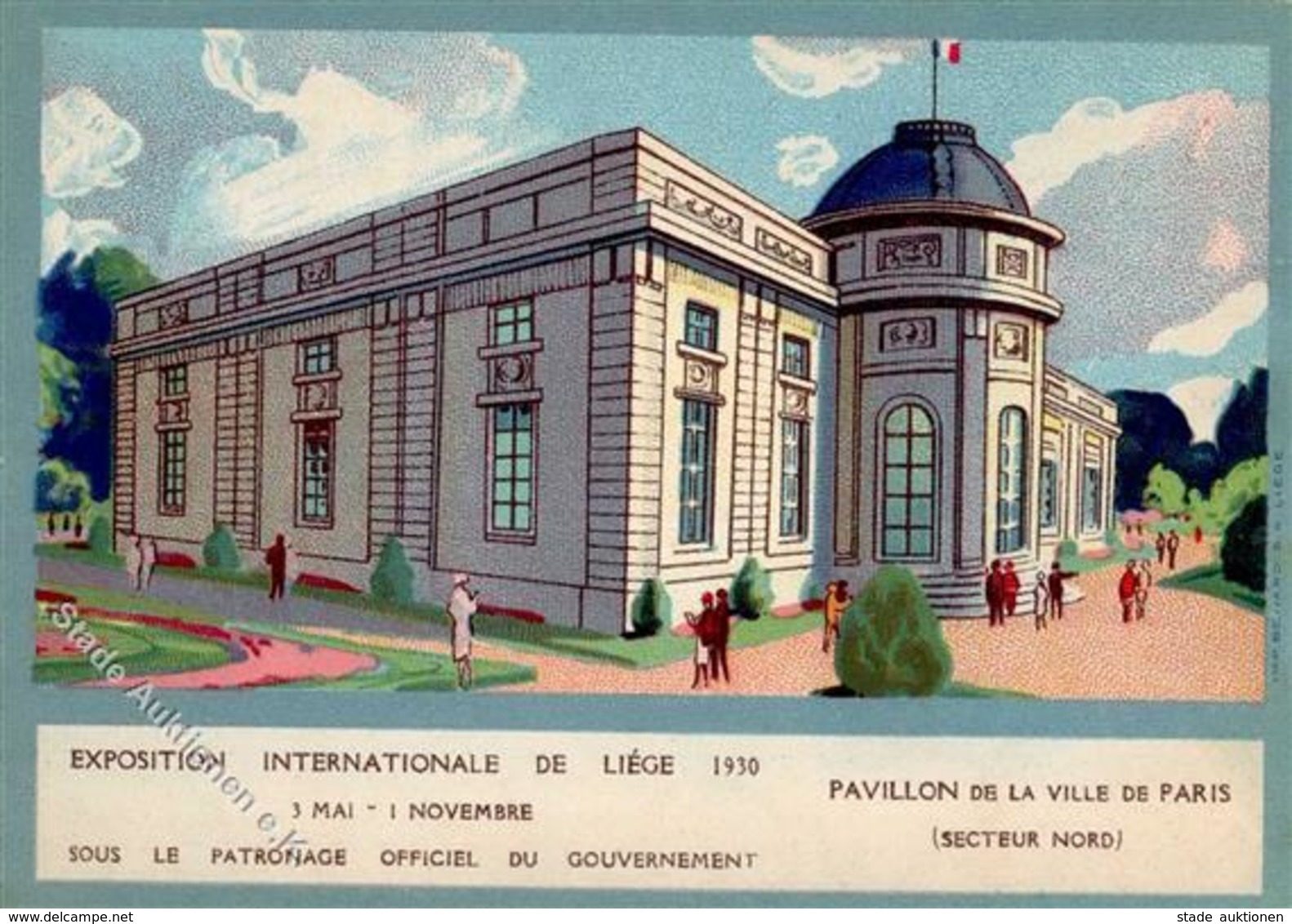 Ausstellung Pavillon De La Ville De Paris Künstlerkarte I-II Expo - Ausstellungen