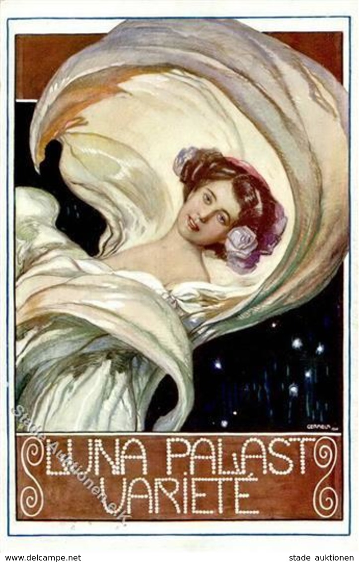 Zirkus Wien (1010) Österreich Luna Palast Sign. Germela Künstlerkarte 1910 I-II - Autres & Non Classés