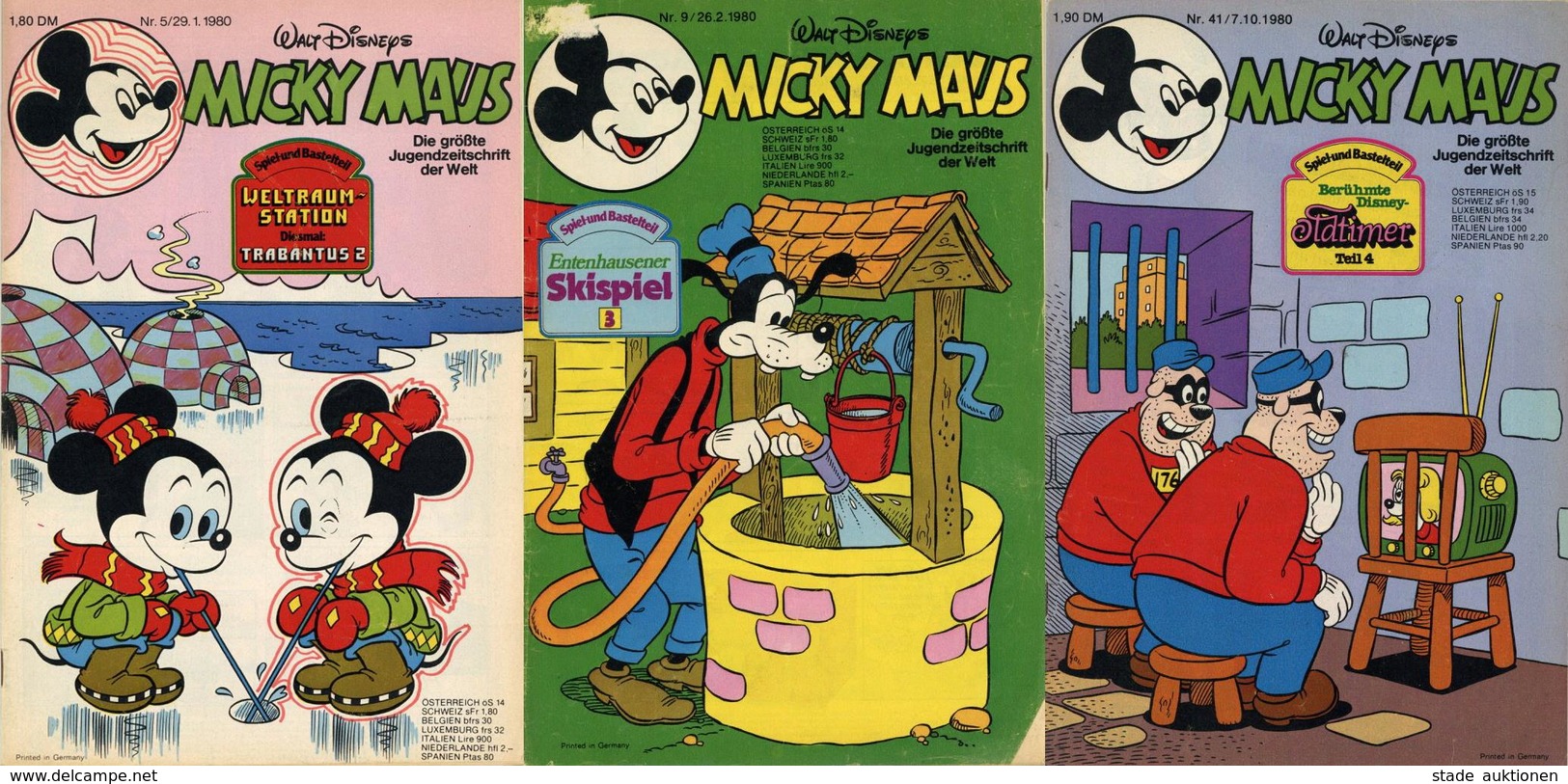 Walt Disney Micky Maus Lot Mit 38 Heften 1980 II - Other & Unclassified