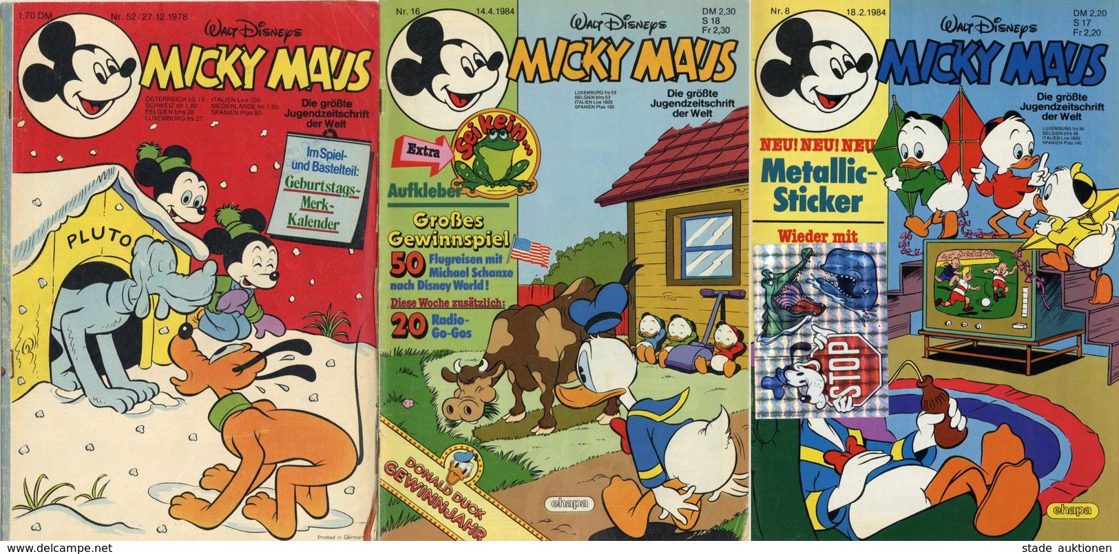 Walt Disney Micky Maus Lot Mit 40 Heften 70'er U. 80'er Jahre II - Other & Unclassified