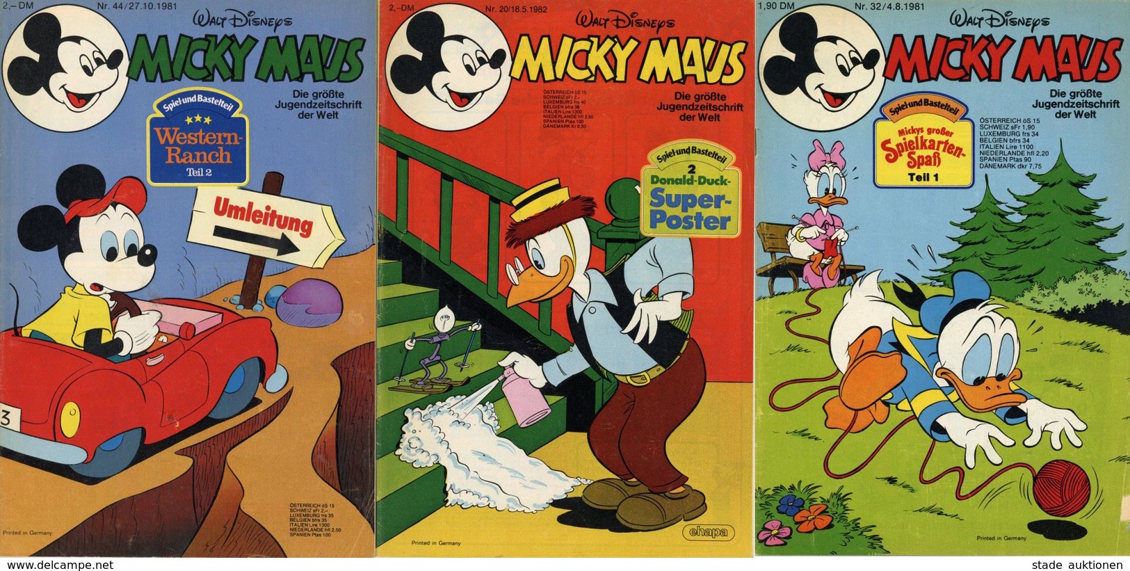 Walt Disney Micky Maus Lot Mit 45 Heften 80'er Jahre II - Other & Unclassified