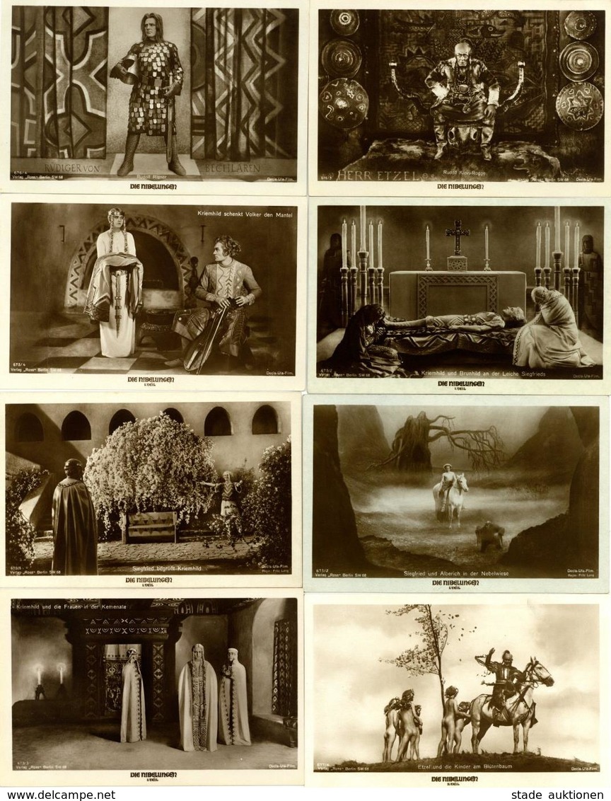 Schauspieler NIBELUNGEN Fritz Lang Film 41 Ansichtskarten I-II - Schauspieler