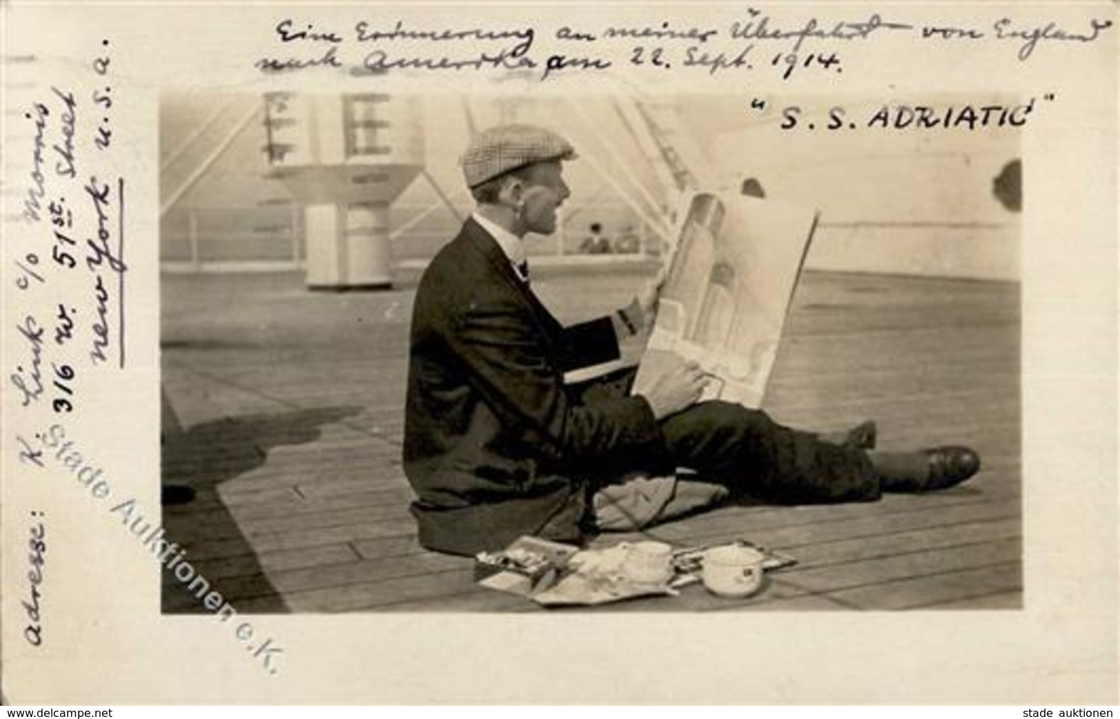 Autogramm Link, Karl  Foto AK 1914 I-II - Schauspieler