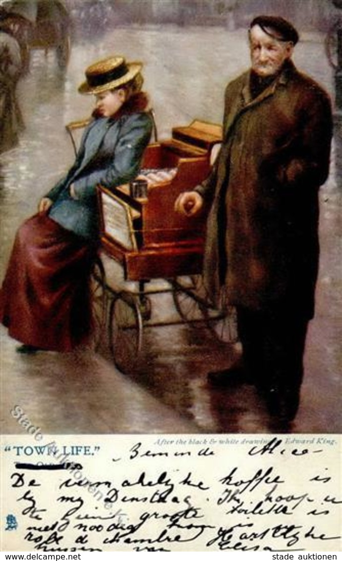 Drehorgel Künstlerkarte 1904 I-II Orgue De Barbarie - Ohne Zuordnung