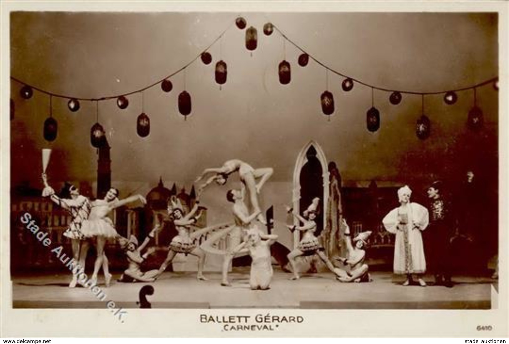Tanz Ballett Gerad Carneval Foto AK I-II - Dance