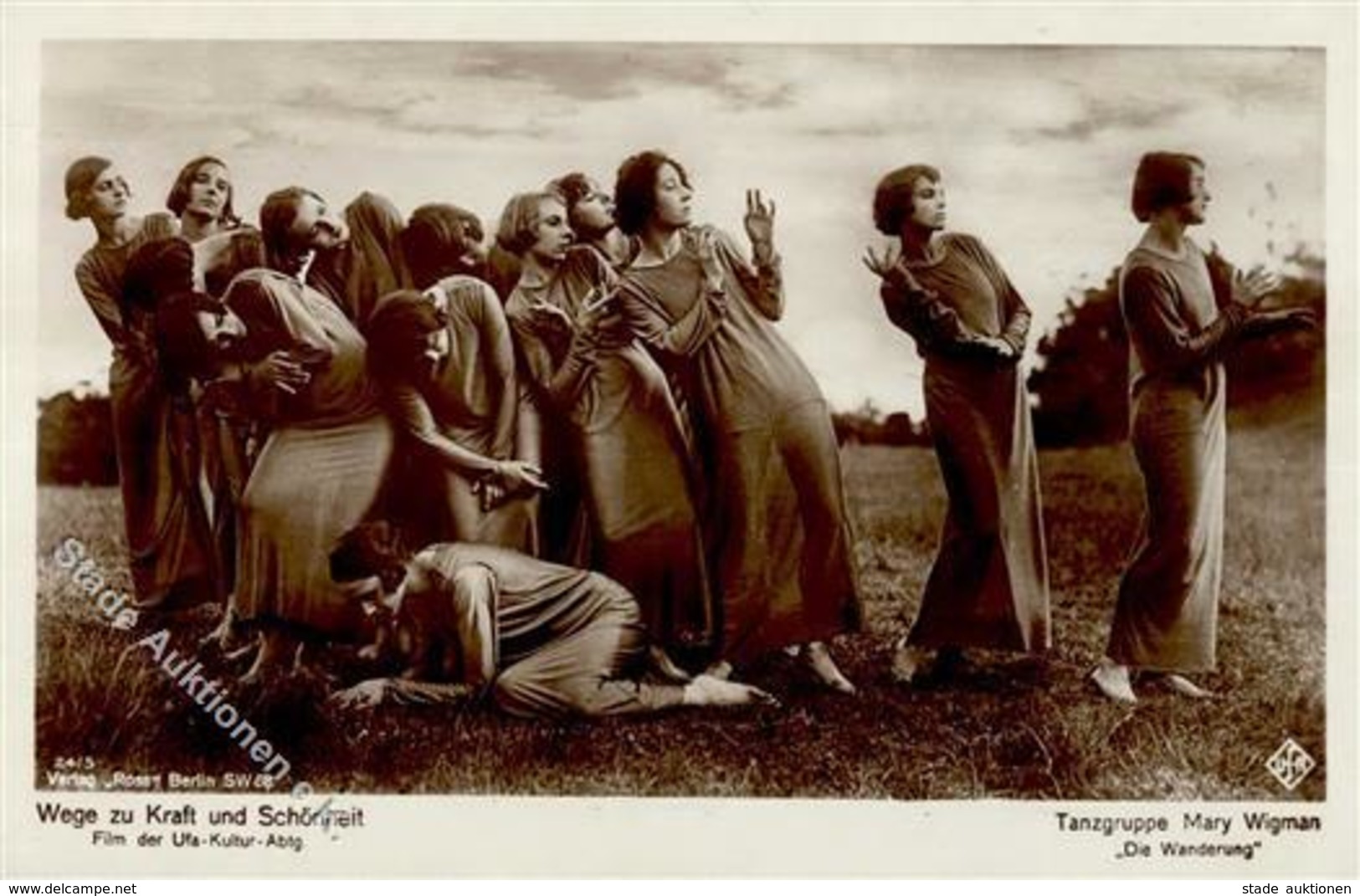 Tanz Tanzgruppe Mary Wigmann M. Leni Riefenstahl Wege Zu Kraft Und Schönheit UfA Foto AK I-II - Dance