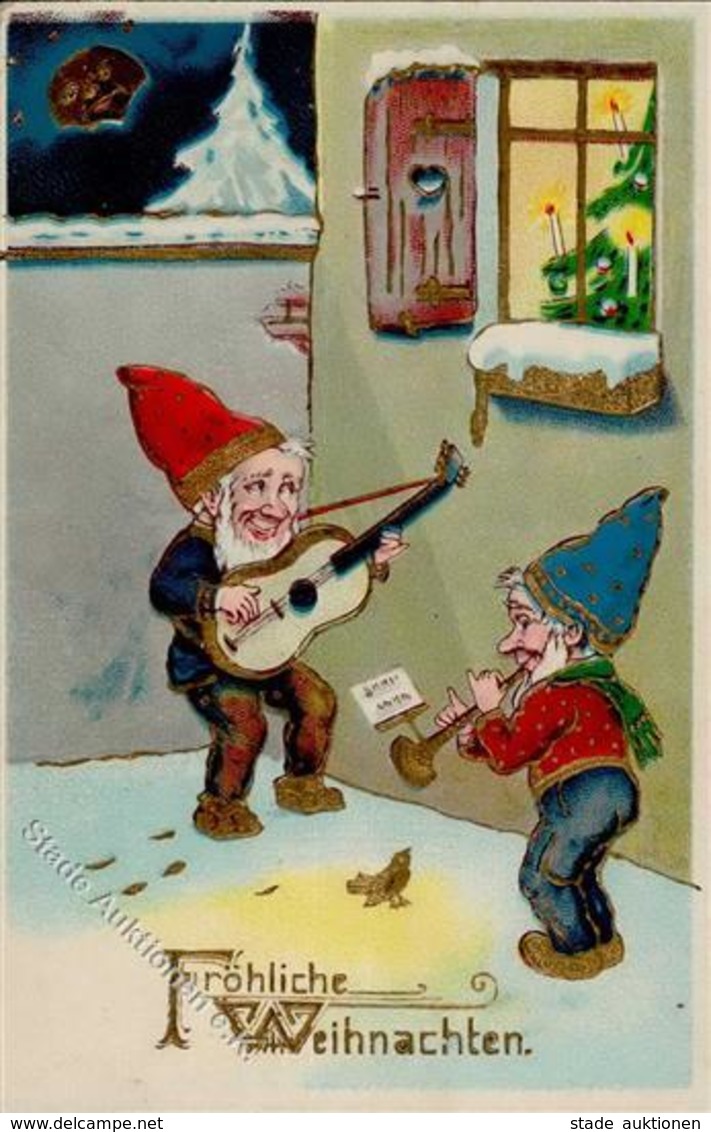 ZWERGE - Weihnachten-Prägekarte Serie 1269 I Noel - Contes, Fables & Légendes