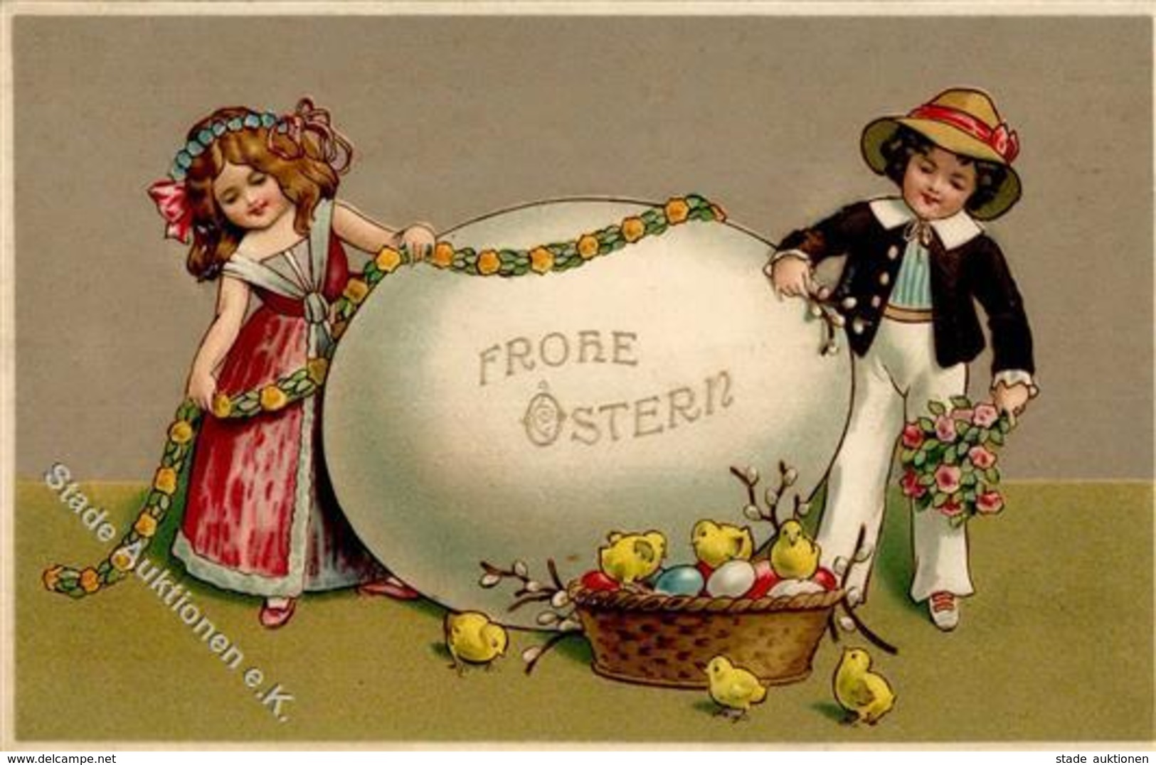 OSTERN - Kinder-Prägelitho Mit EI I - Ostern