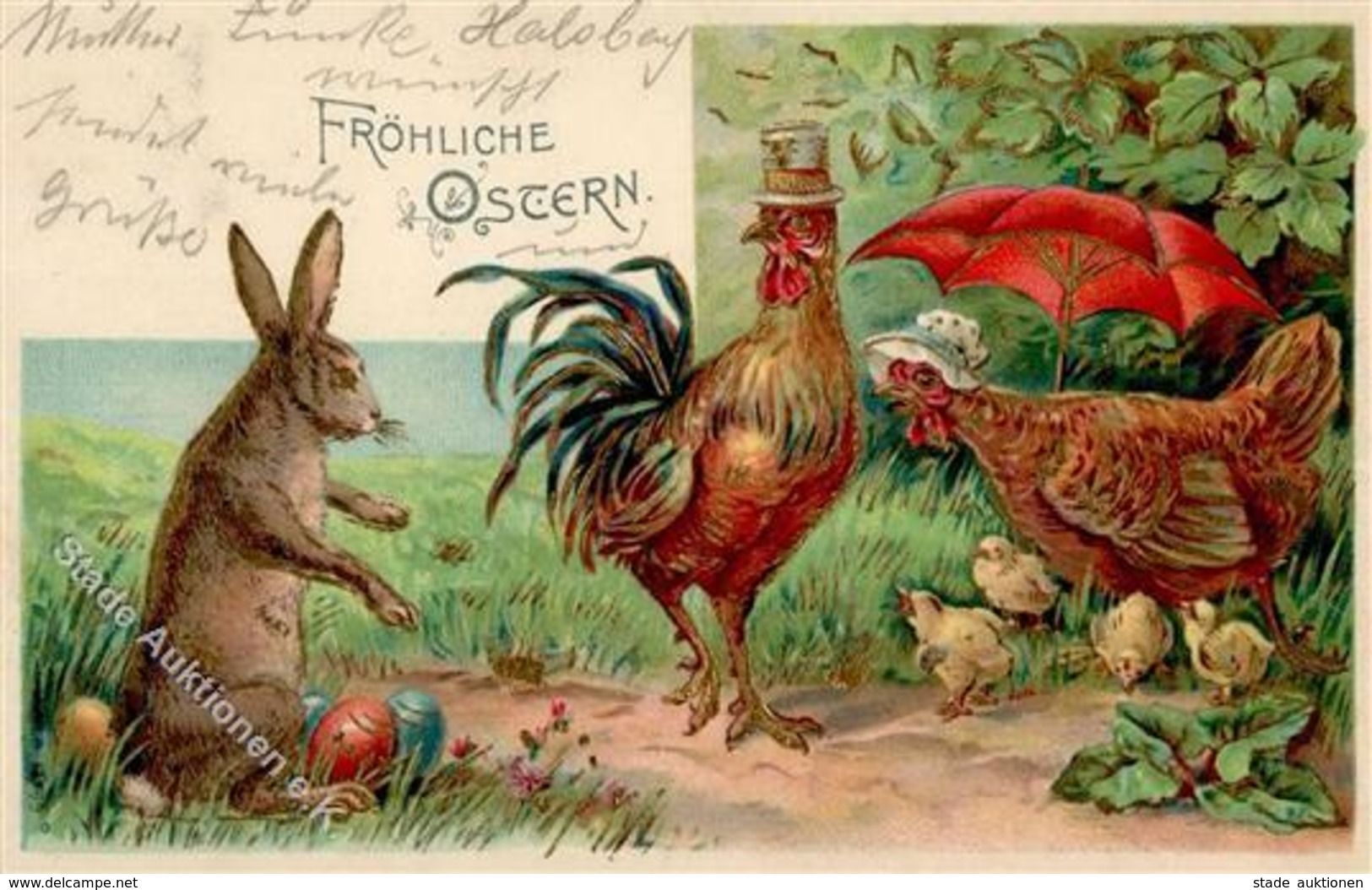 OSTERN - Prägelitho Mit Osterhase I - Ostern