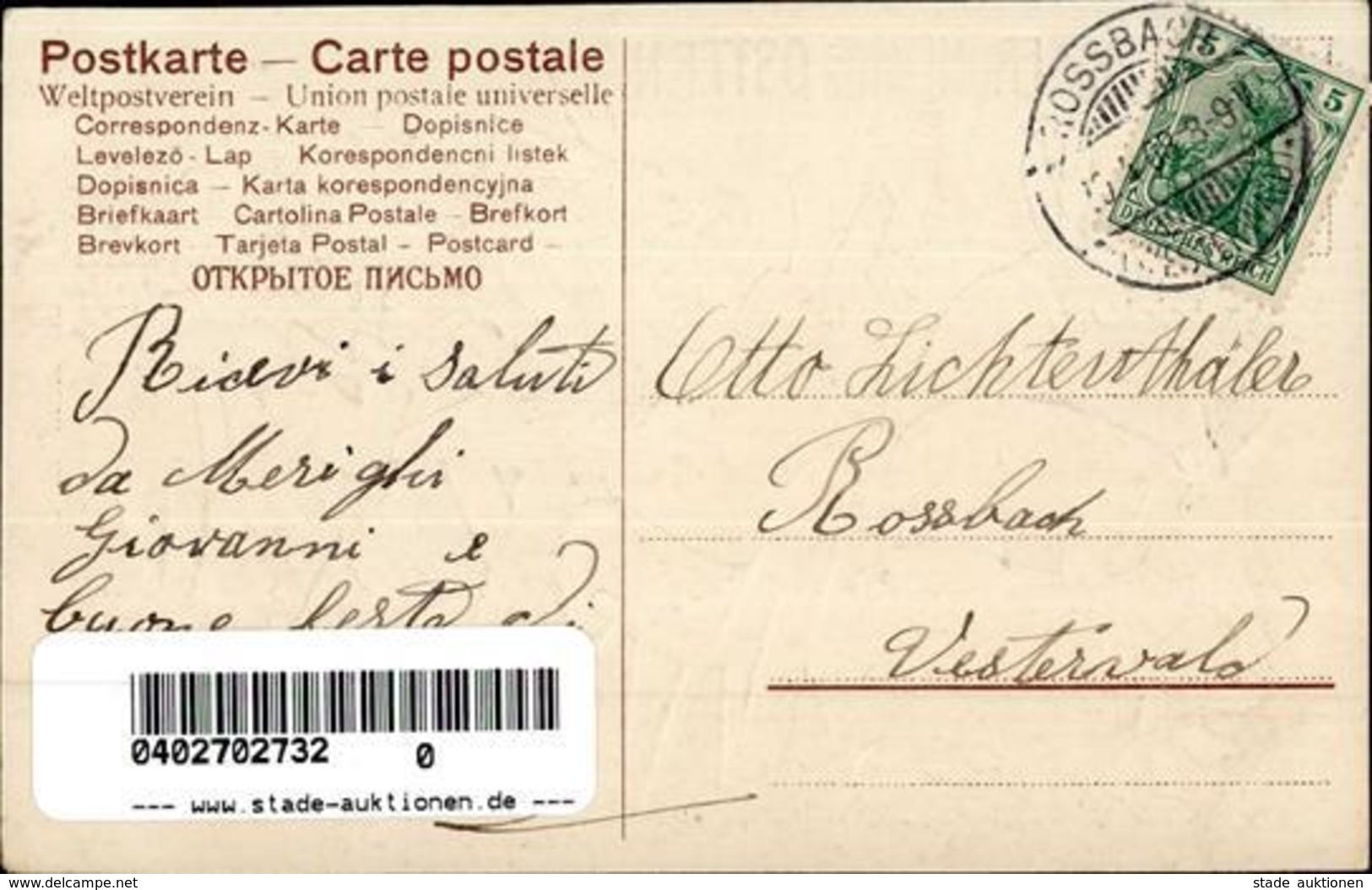 Ostern Hase Personifiziert Kartenspiel Prägedruck 1908 I-II Paques - Ostern
